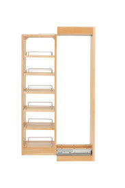 Rev-A-Shelf 6" Wide Wall Filler W/SC BB Slides 36" Height 432-WFBBSC36-6C