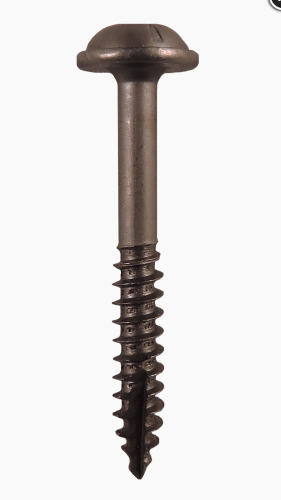 Quickscrews 7-18 X 1 1/4" Square Round Washer Head, Fine Thread, Type 17 Point, Plain Steel Finish Screws Part Number: 9158