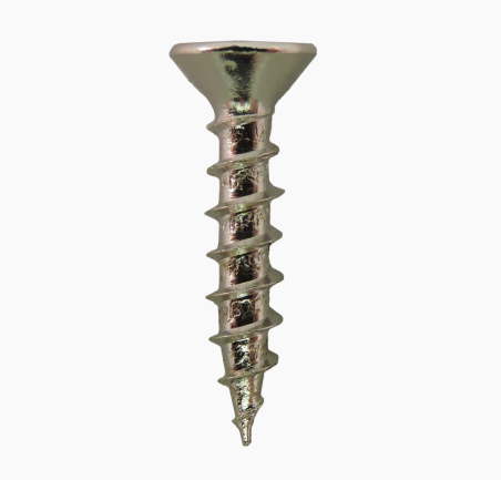 Quickscrews 6-13 X 5/8" Phillips Flat Large Head Coarse Thread Nickel Plated Screws (Head Od = .275) Part Number: 10740