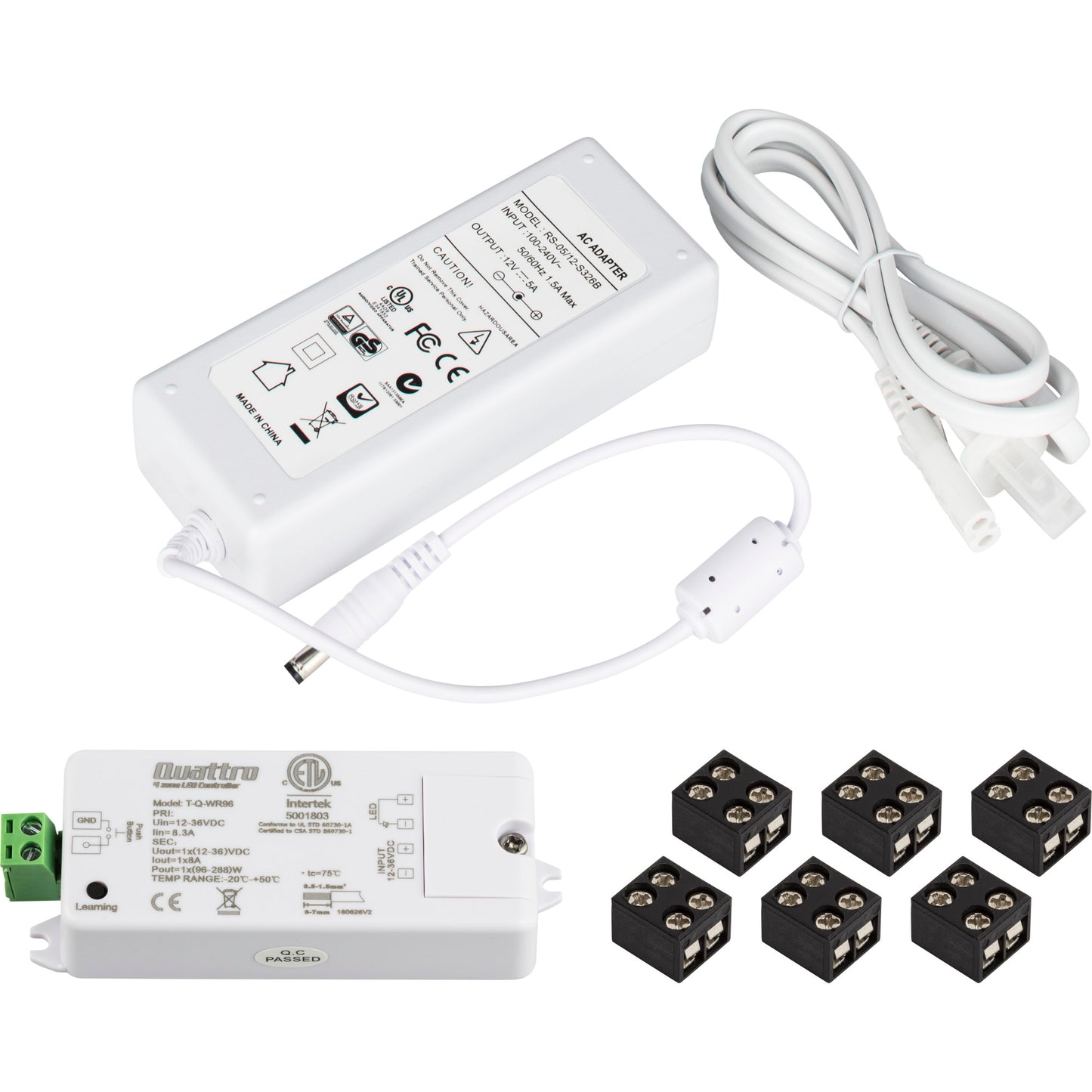 Task Lighting Tape Kit, 1 Zone, 1 Area expansion pack with power supply L-Q-EP1Z1A
