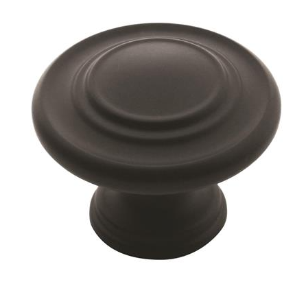 Amerock 1-5/16 in (33 mm) Round Cabinet Knob BP1586 - Modern & Durable Hardware for Kitchen & Bathroom Cabinets