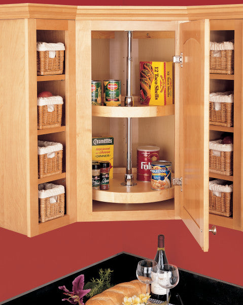 Rev-A-Shelf 22" Wood Full Circle 2 Tray Set 4WLS072-22-52