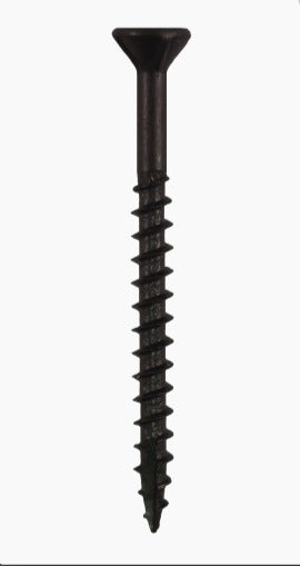 Quickscrews 8-11 X 1 1/4" Square Flat Head With Nibs Under Head Coarse Thread Type17 Black Phosphate/Wax Screws Part Number: 11947