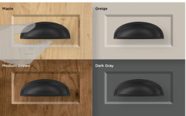 Modern Amerock Ashby Cup Cabinet Pull – 3" & 4" Center-to-Center (BP36640) | Sleek Drawer Handle for Kitchen & Bathroom