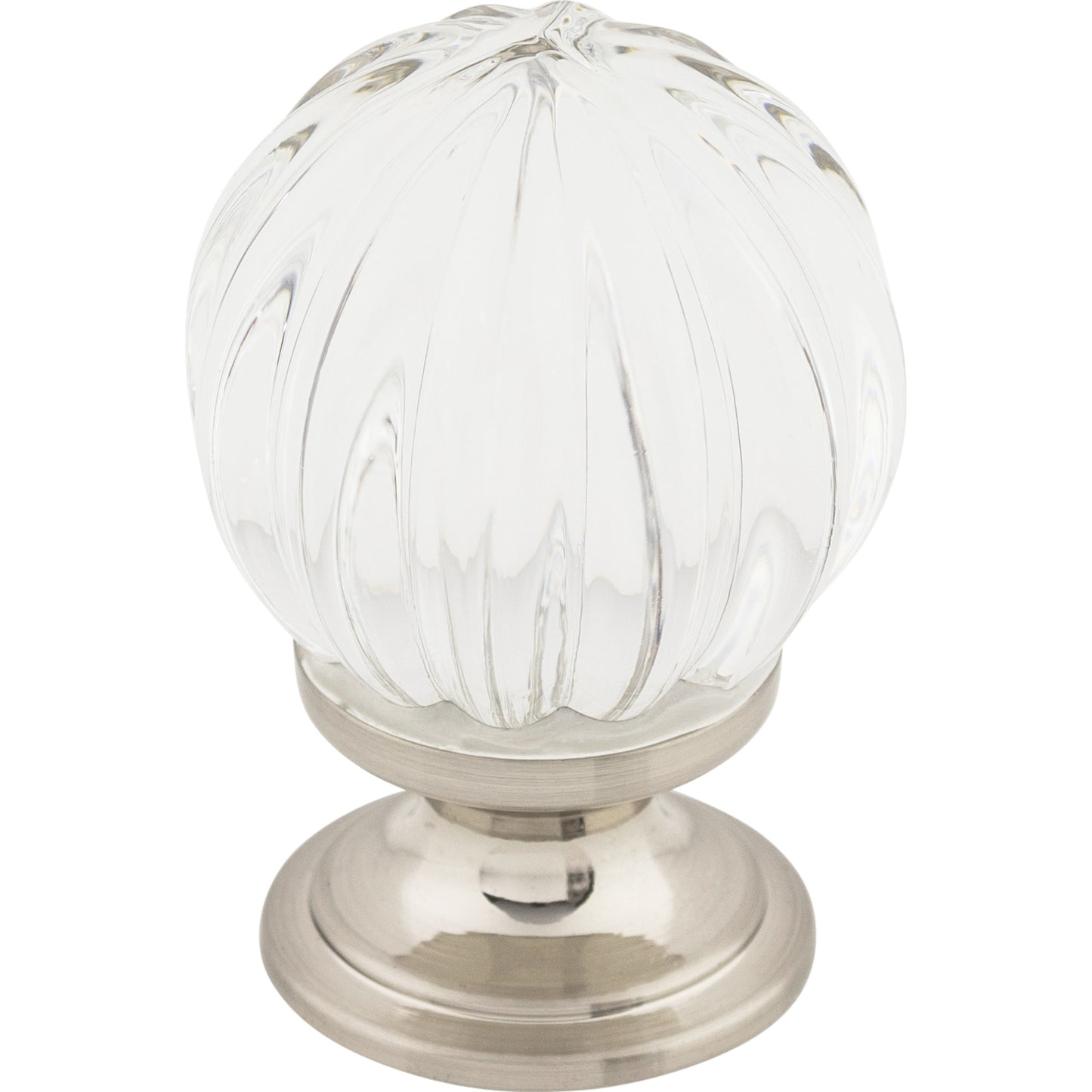 Top Knobs TK127 Clear Melon Crystal Knob 1 1/8 Inch