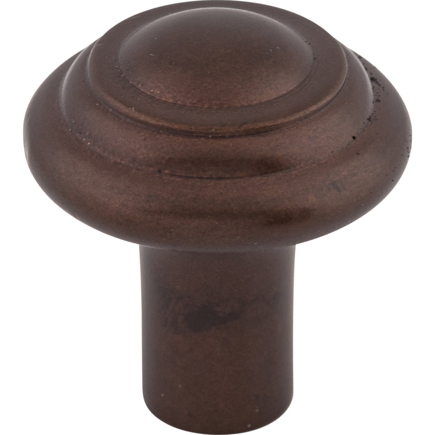 Top Knobs M1473 Aspen Button Knob 1 1/4 Inch Mahogany Bronze