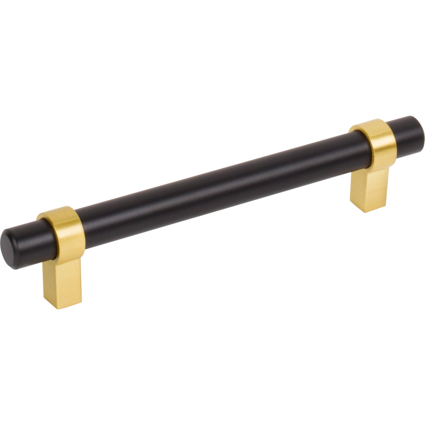 Elements 5128 Key Grande 128 mm Center-to-Center Matte Black with Brushed Gold Key Grande Cabinet Bar Pull