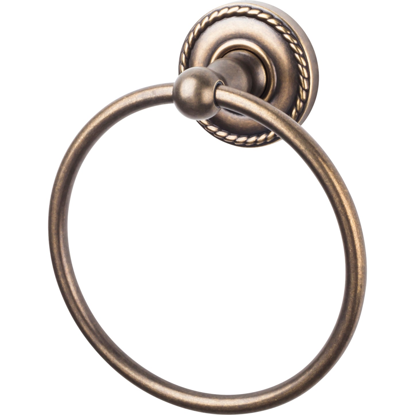 Top Knobs ED5GBZF Edwardian Bath Ring Rope Backplate German Bronze