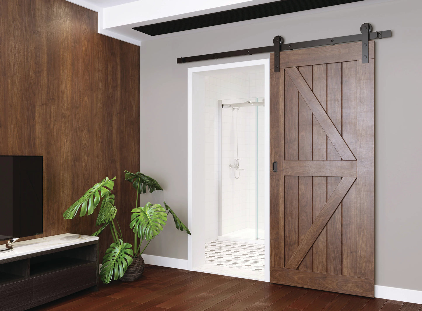 Penrod Barn Door Hardware Set Six (6) Foot Track M26552