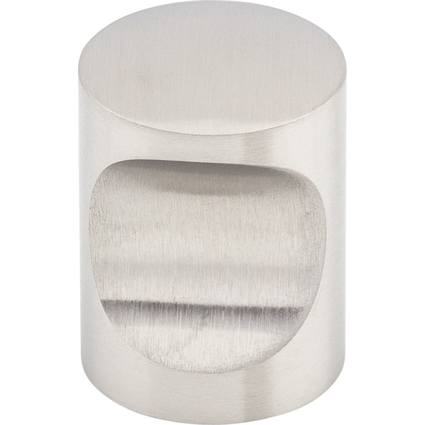 Top Knobs SS21 Indent Knob 13/16 Inch Brushed Stainless Steel