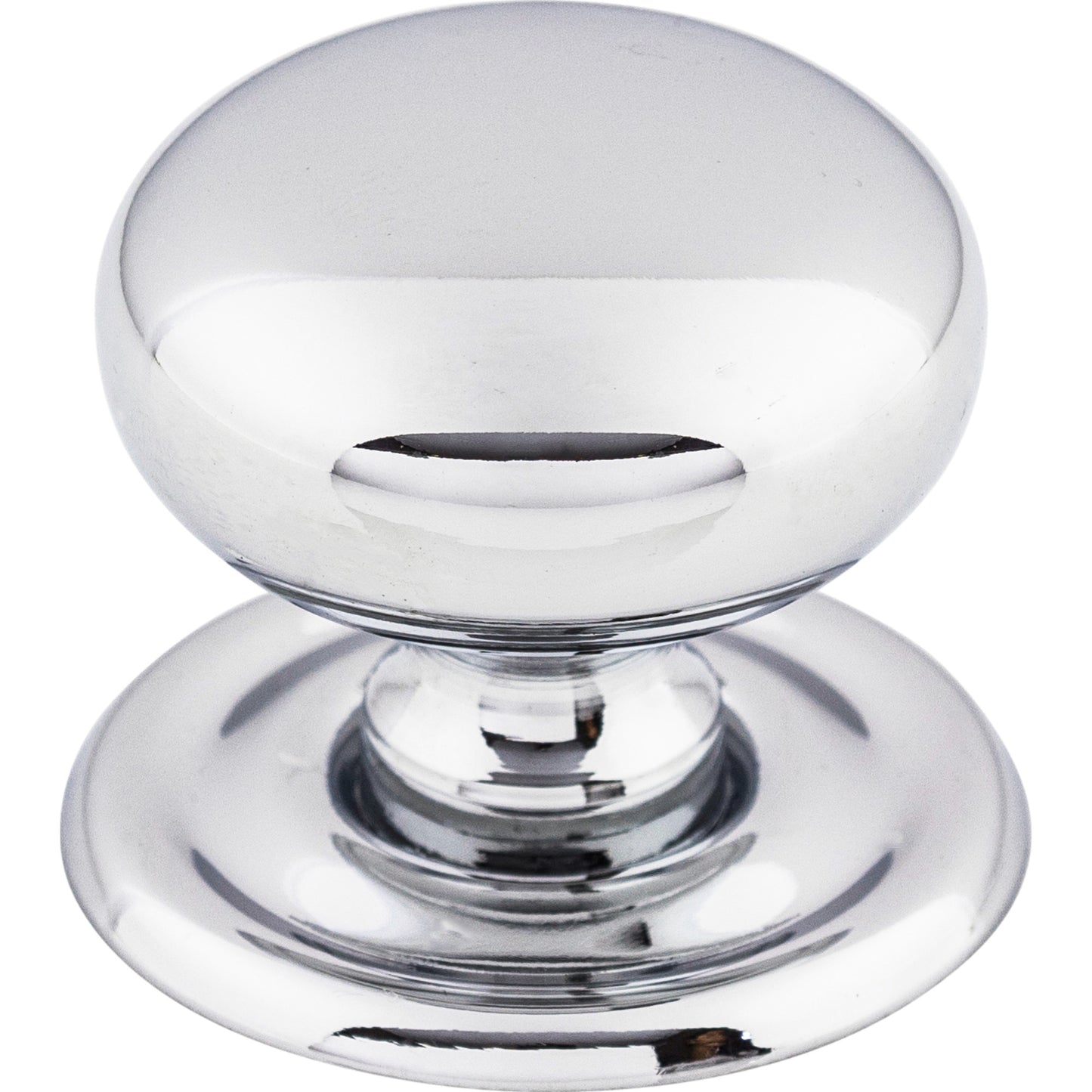 Top Knobs M1890 Victoria Knob 1 1/4 Inch w/Backplate Polished Chrome