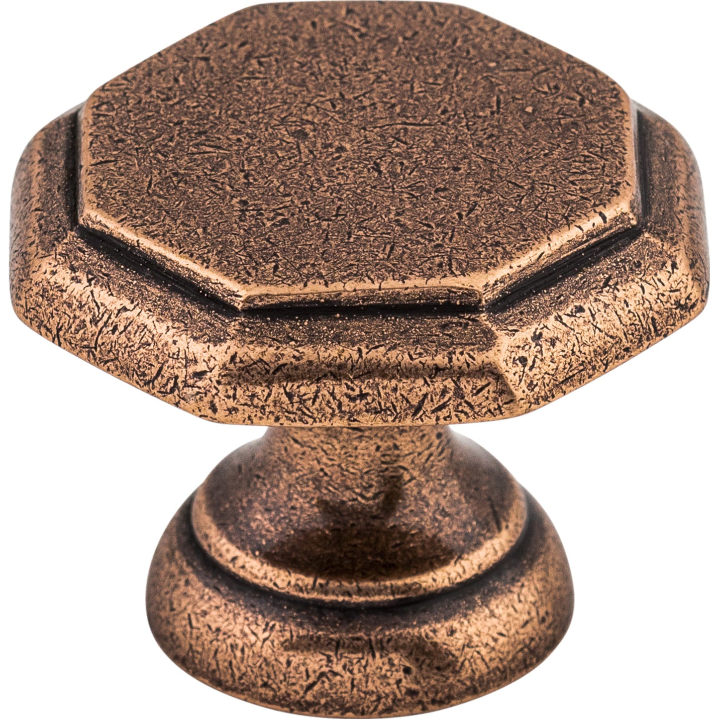 Top Knobs M7 Devon Knob 1 1/4 Inch Old English Copper