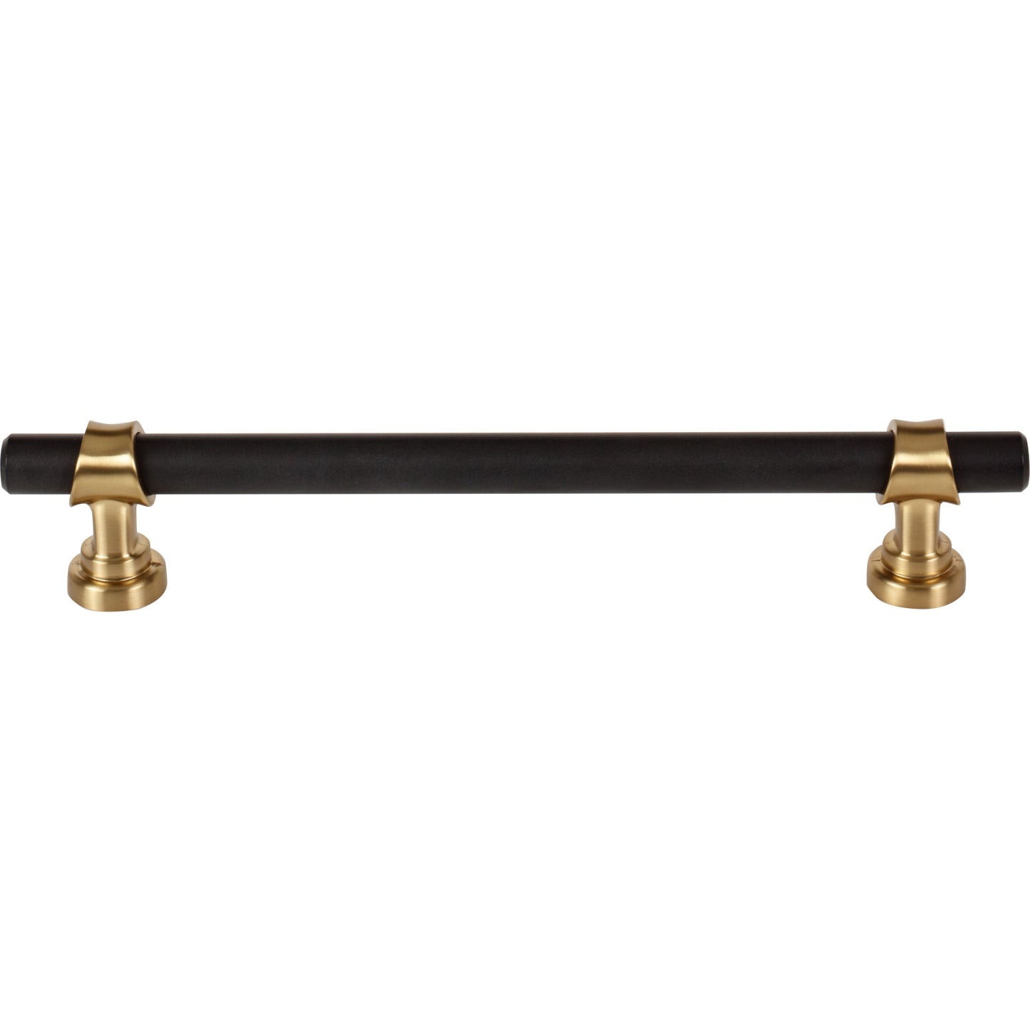 Top Knobs M2728 Bit Pull 6 5/16 Inch (c-c) Flat Black and Honey Bronze
