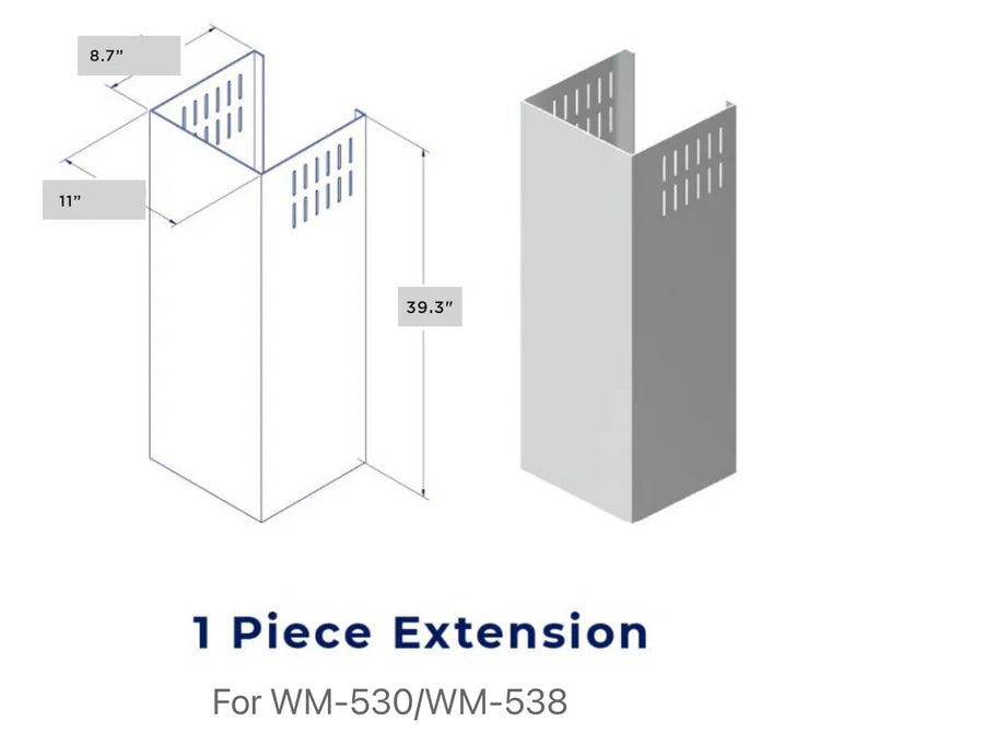 Hauslane Chimney Extension - CHE001 (WM-530/WM-538)
