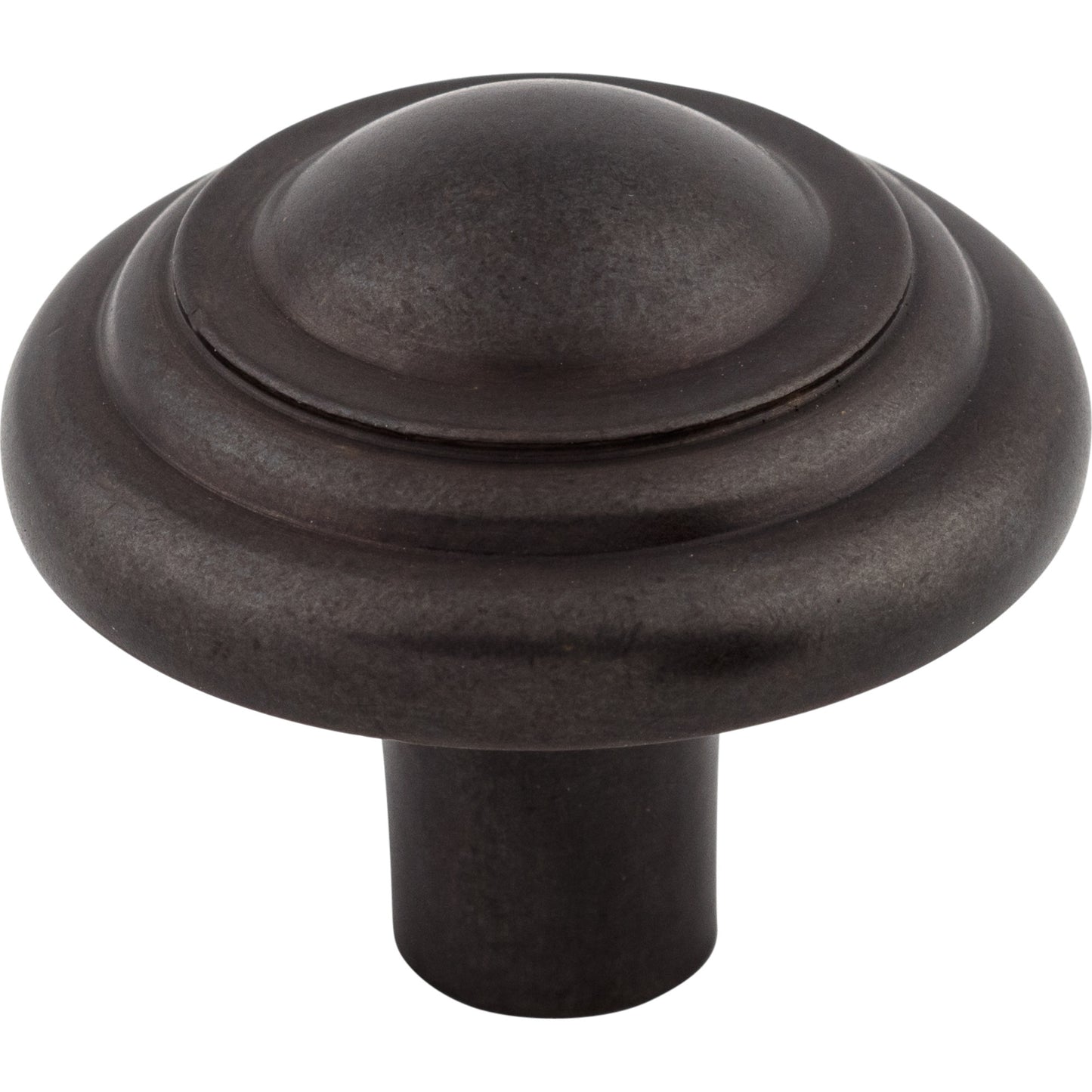Top Knobs M1477 Aspen Button Knob 1 3/4 Inch Medium Bronze