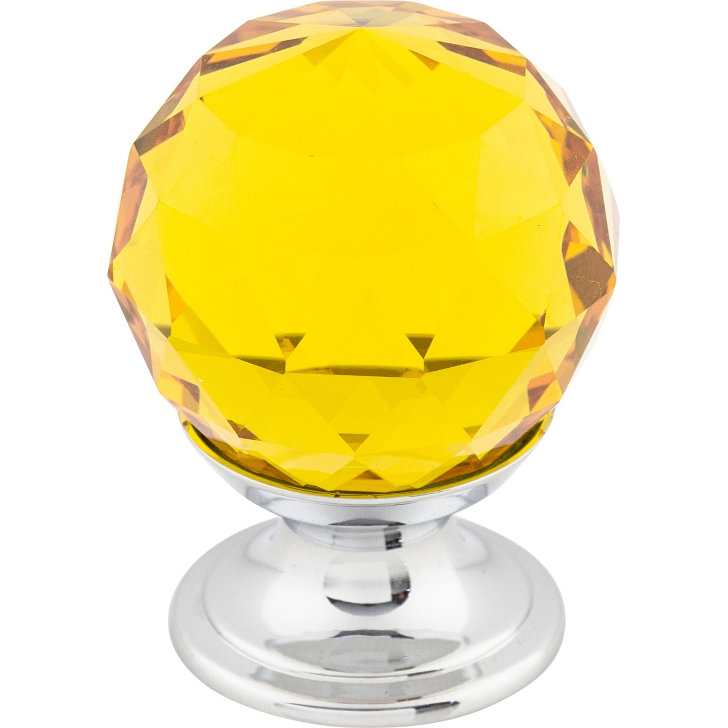 Top Knobs TK111 Amber Crystal Knob 1 1/8 Inch