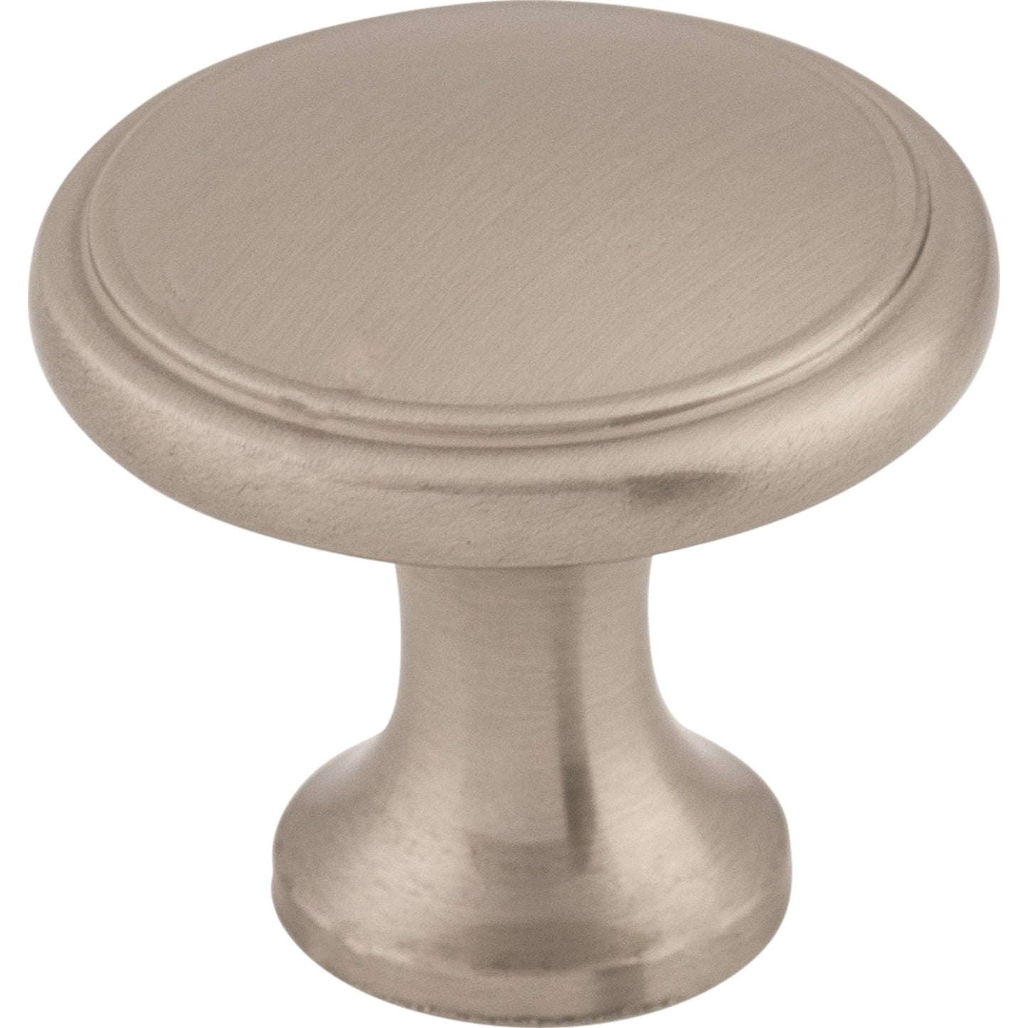 Top Knobs M376 Ringed Knob 1 1/8 Inch Brushed Satin Nickel