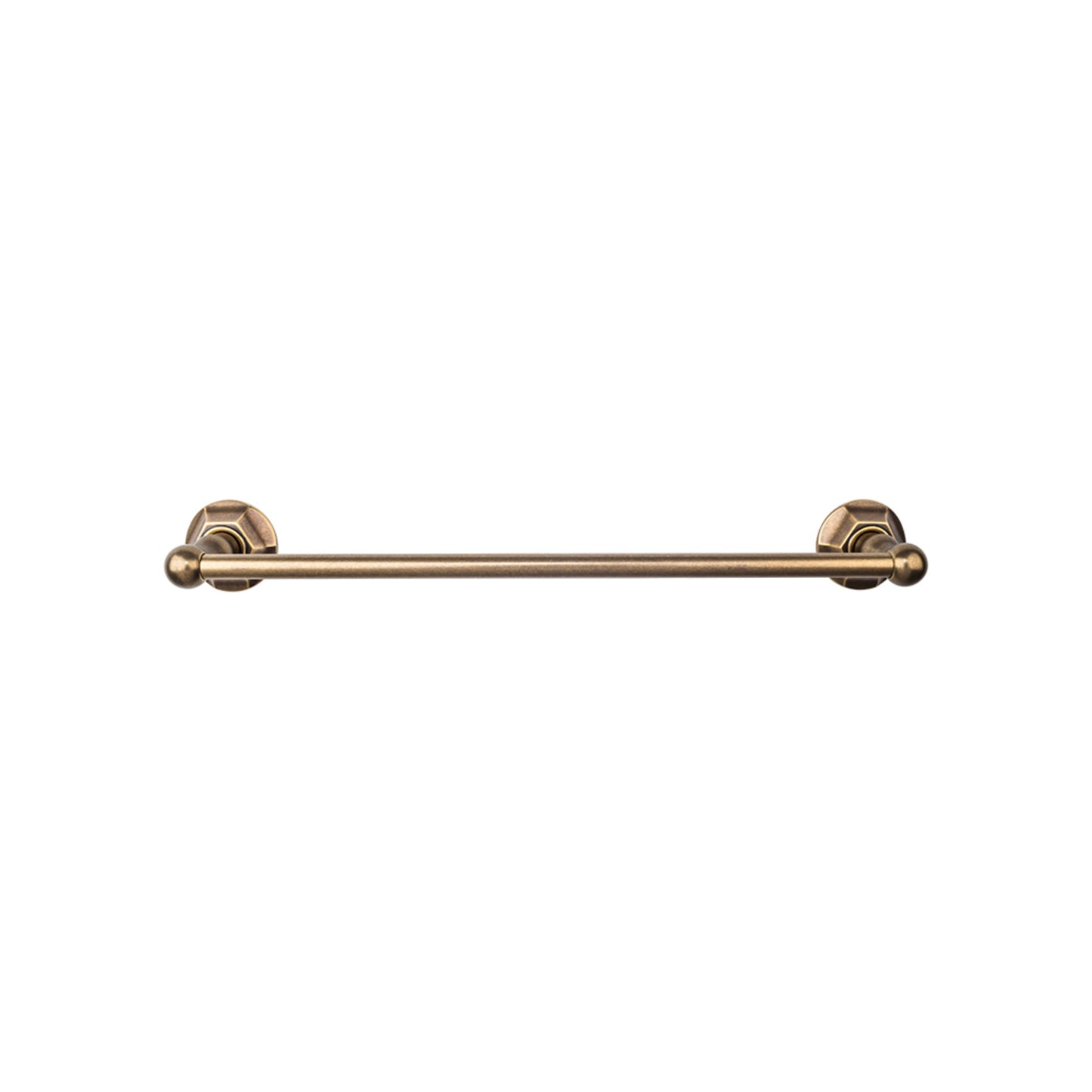 Top Knobs ED8GBZB Edwardian Bath Towel Bar 24 Inch Single - Hex Backplate German Bronze