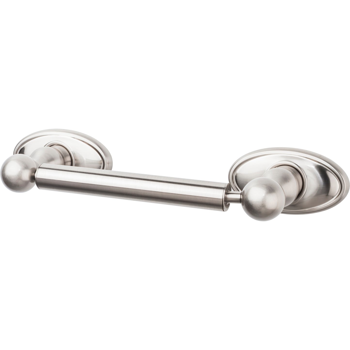 Top Knobs ED3BSNC Edwardian Bath Tissue Holder Oval Backplate Brushed Satin Nickel