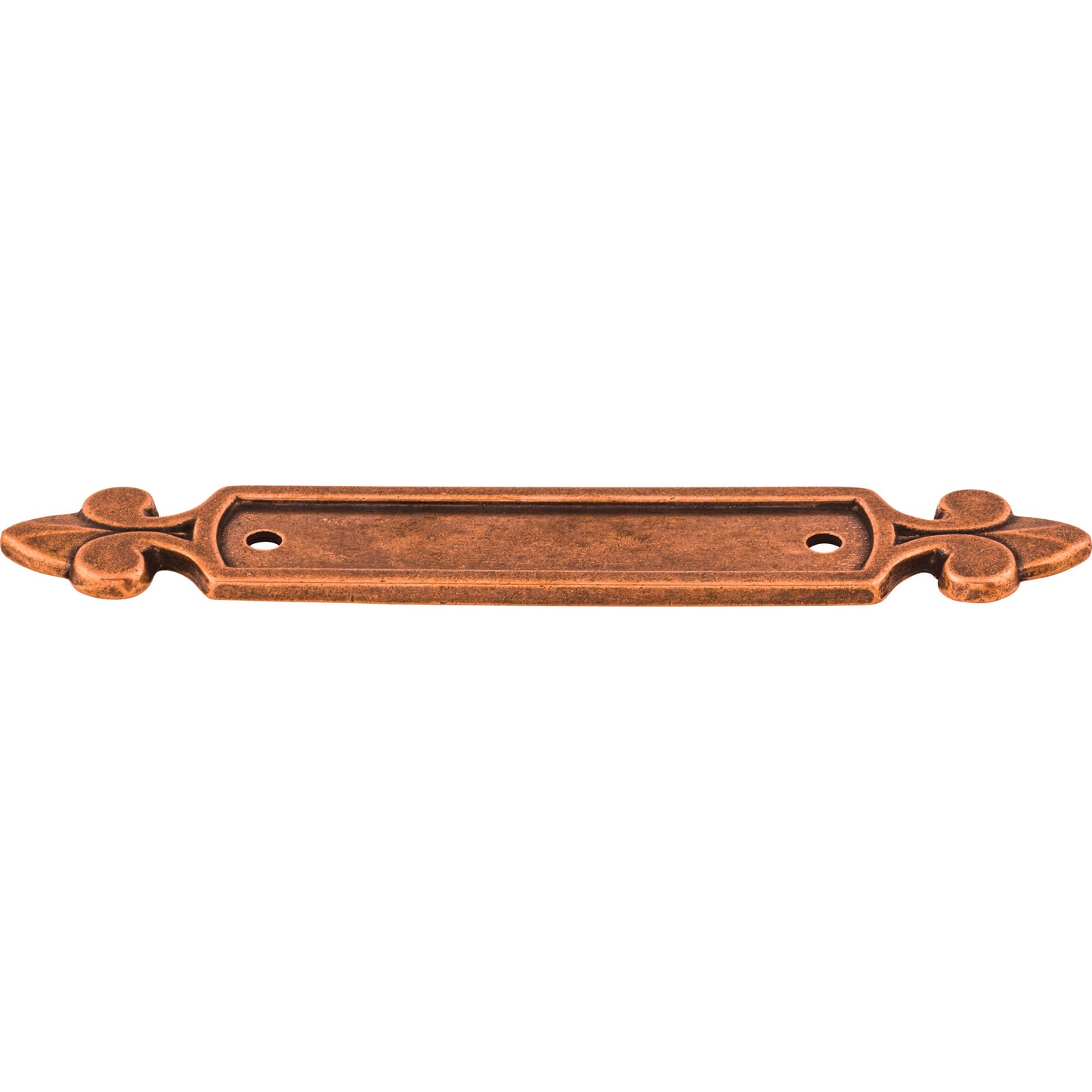 Top Knobs M221 Dover Backplate 2 1/2 Inch Old English Copper