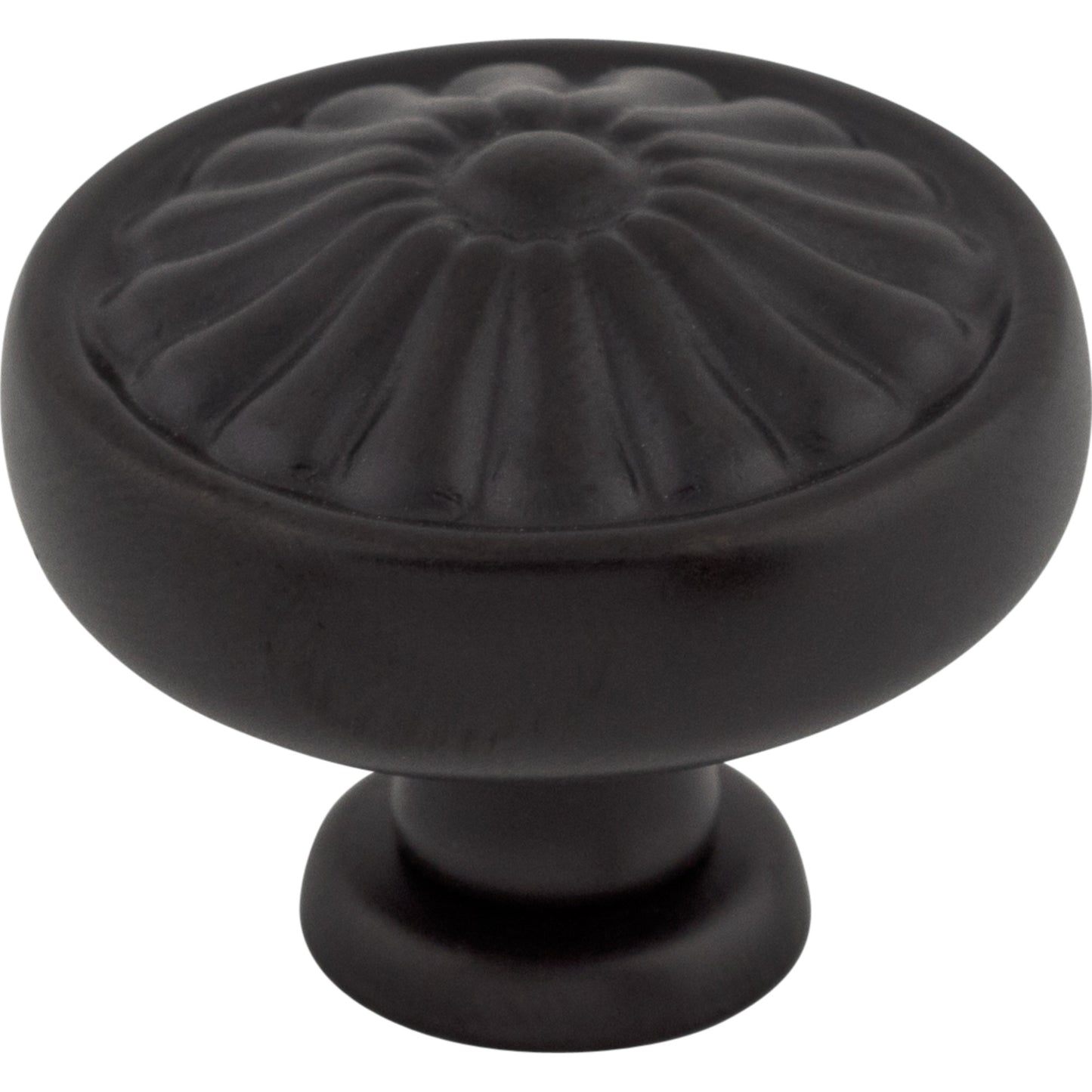 Top Knobs M602 Flower Knob 1 1/4 Inch Patina Black