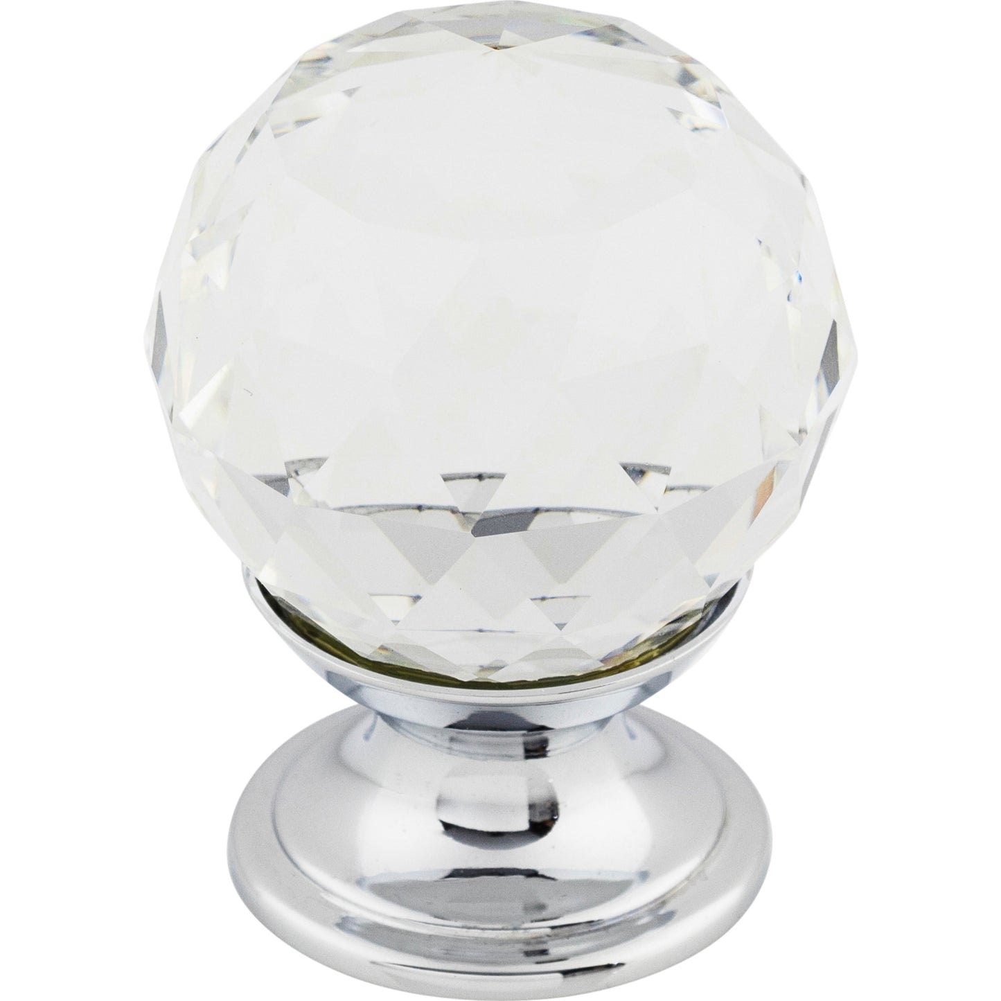 Top Knobs TK125 Clear Crystal Knob 1 1/8 Inch