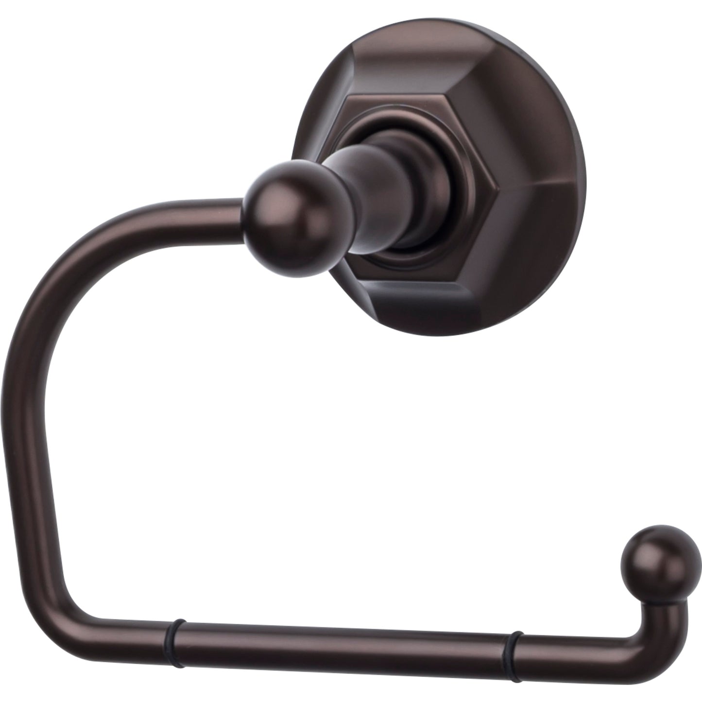 Top Knobs ED4ORBB Edwardian Bath Tissue Hook Hex Backplate Oil Rubbed Bronze
