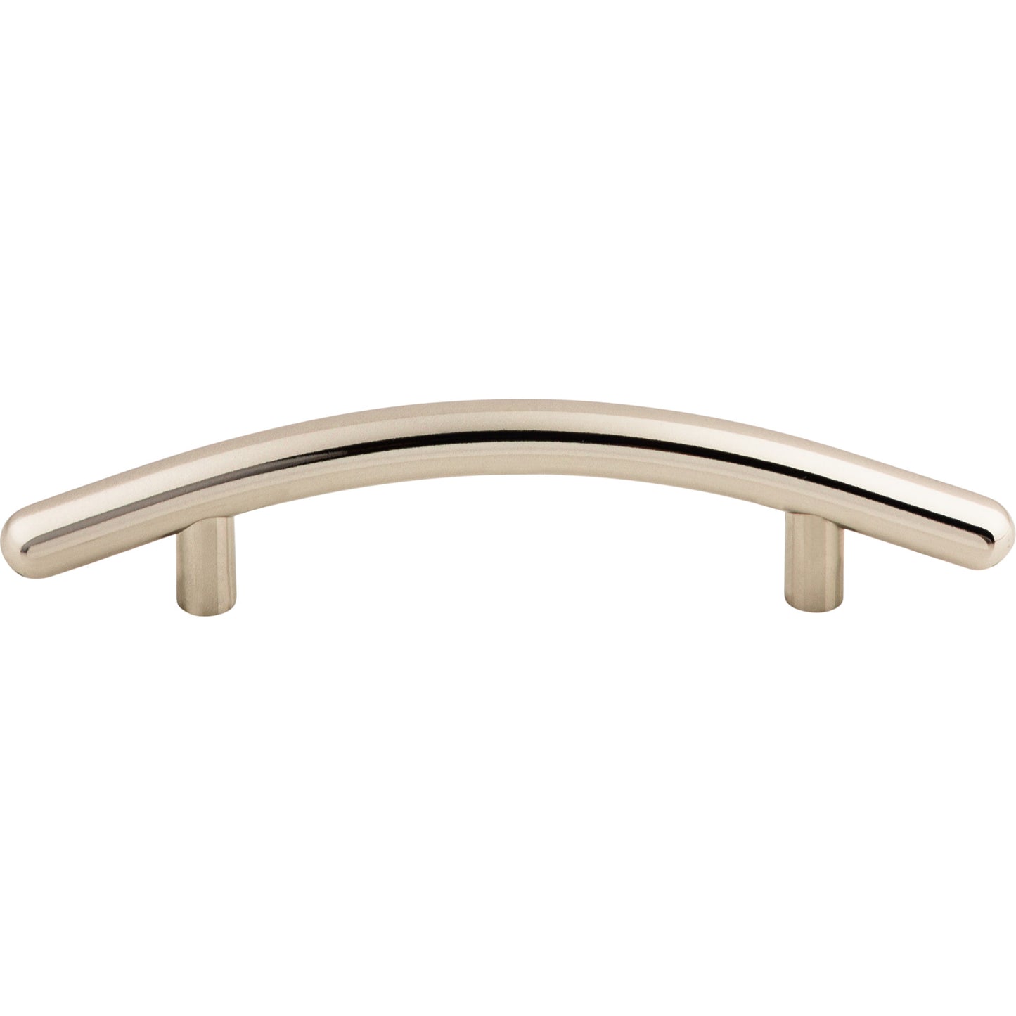 Top Knobs M1951 Curved Bar Pull 3 3/4 Inch (c-c) Polished Nickel