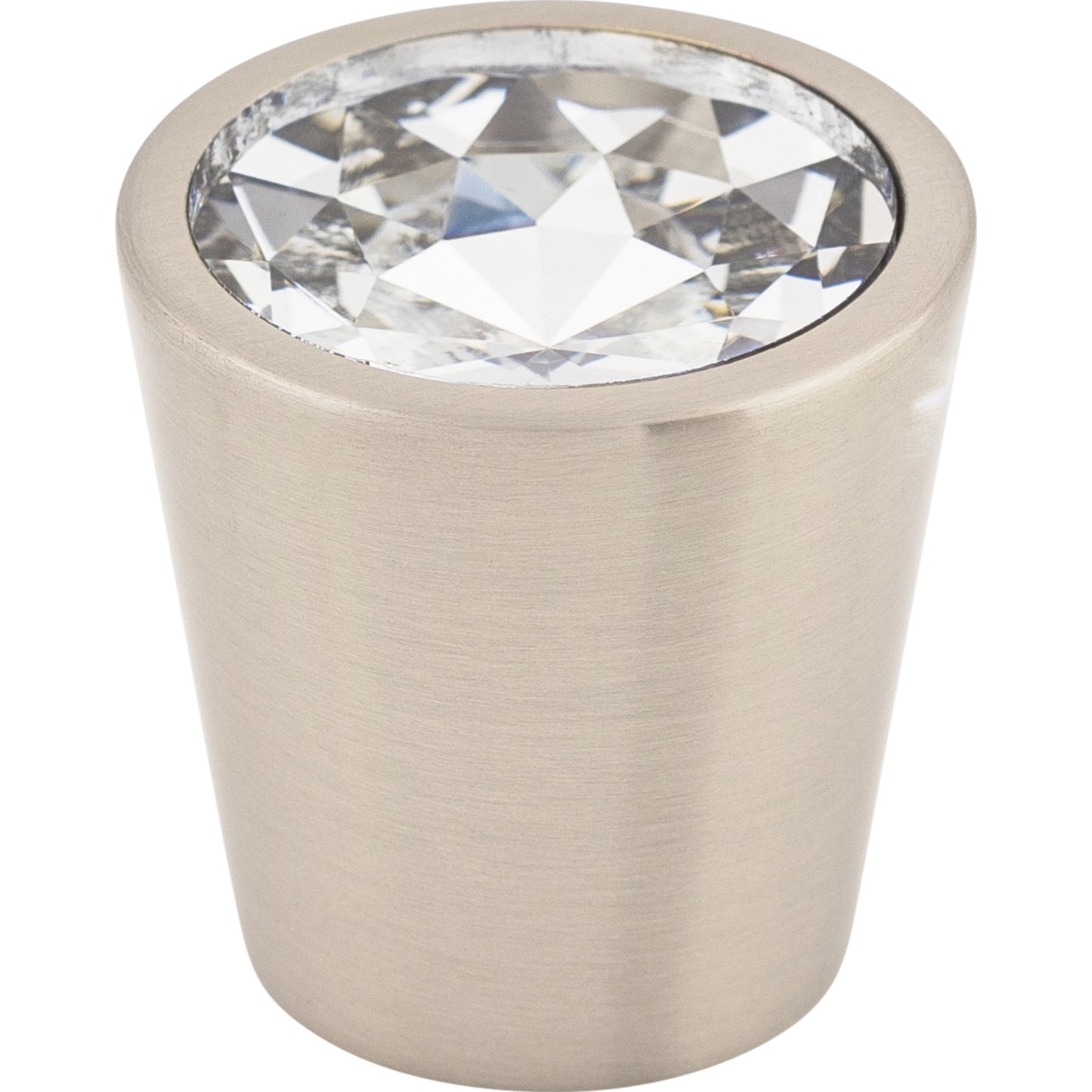 Top Knobs TK135 Clear Crystal Center Knob 1 1/16 Inch