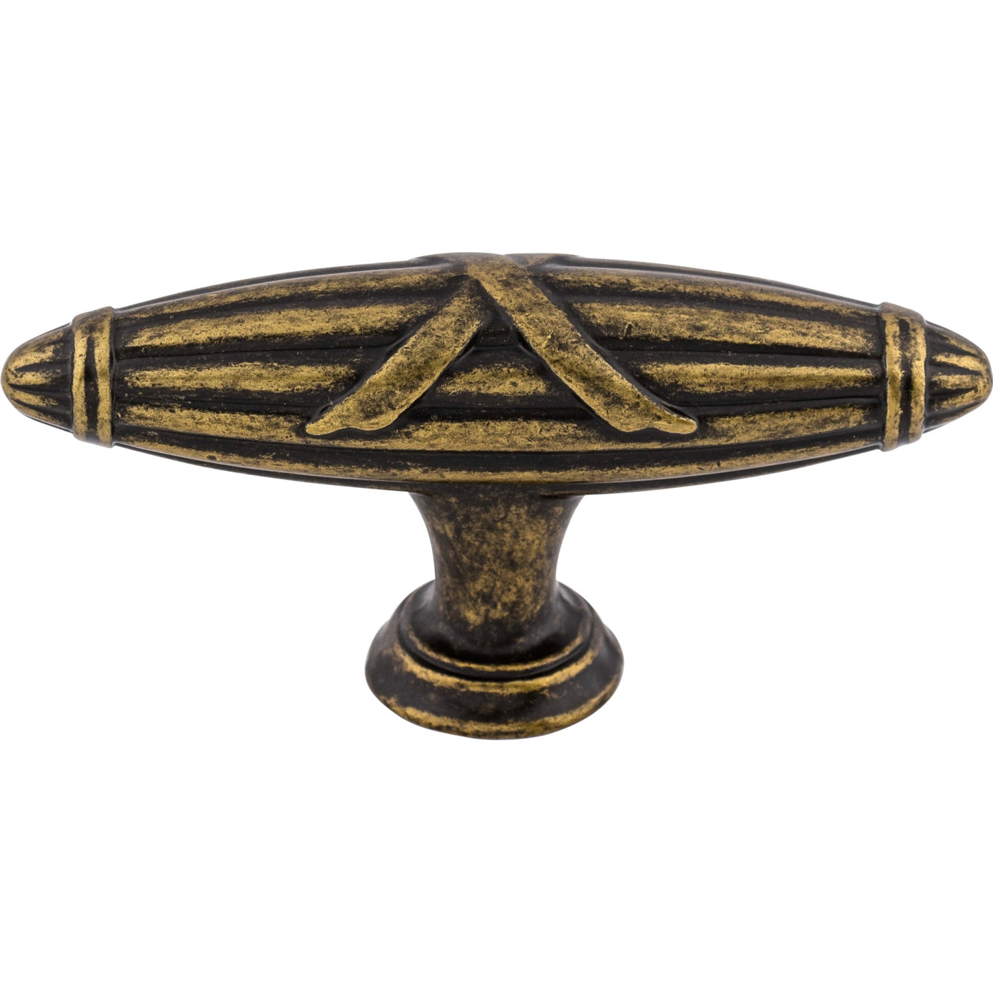 Top Knobs M930 Ribbon & Reed T-Pull 2 3/4 Inch German Bronze