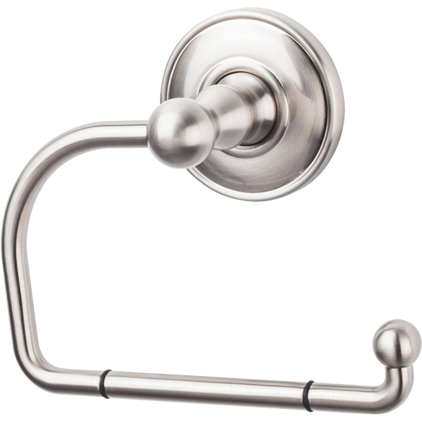 Top Knobs ED4BSND Edwardian Bath Tissue Hook Plain Backplate Brushed Satin Nickel