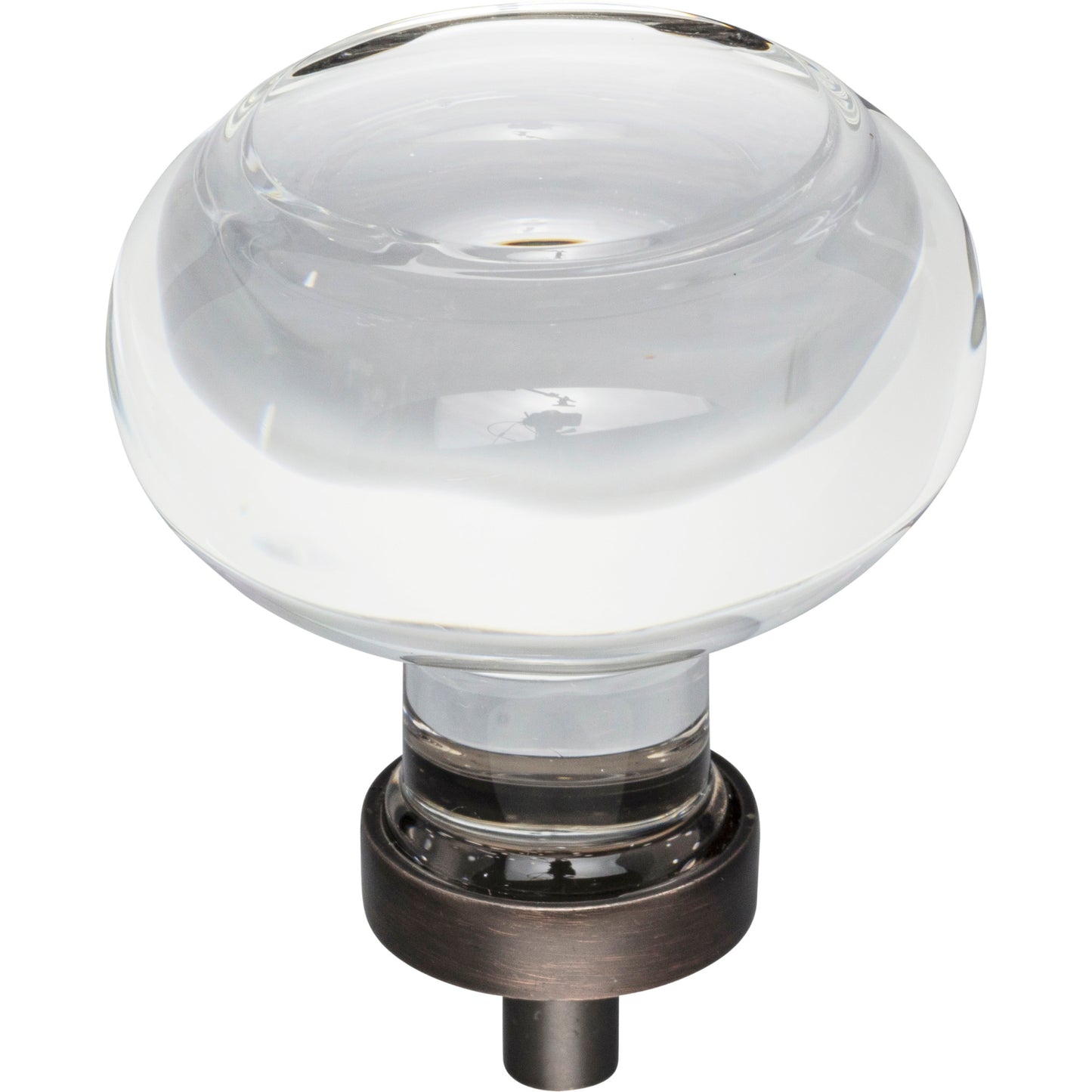 Jeffrey Alexander G120L Harlow 1-3/4" Diameter Button Glass Harlow Cabinet Knob