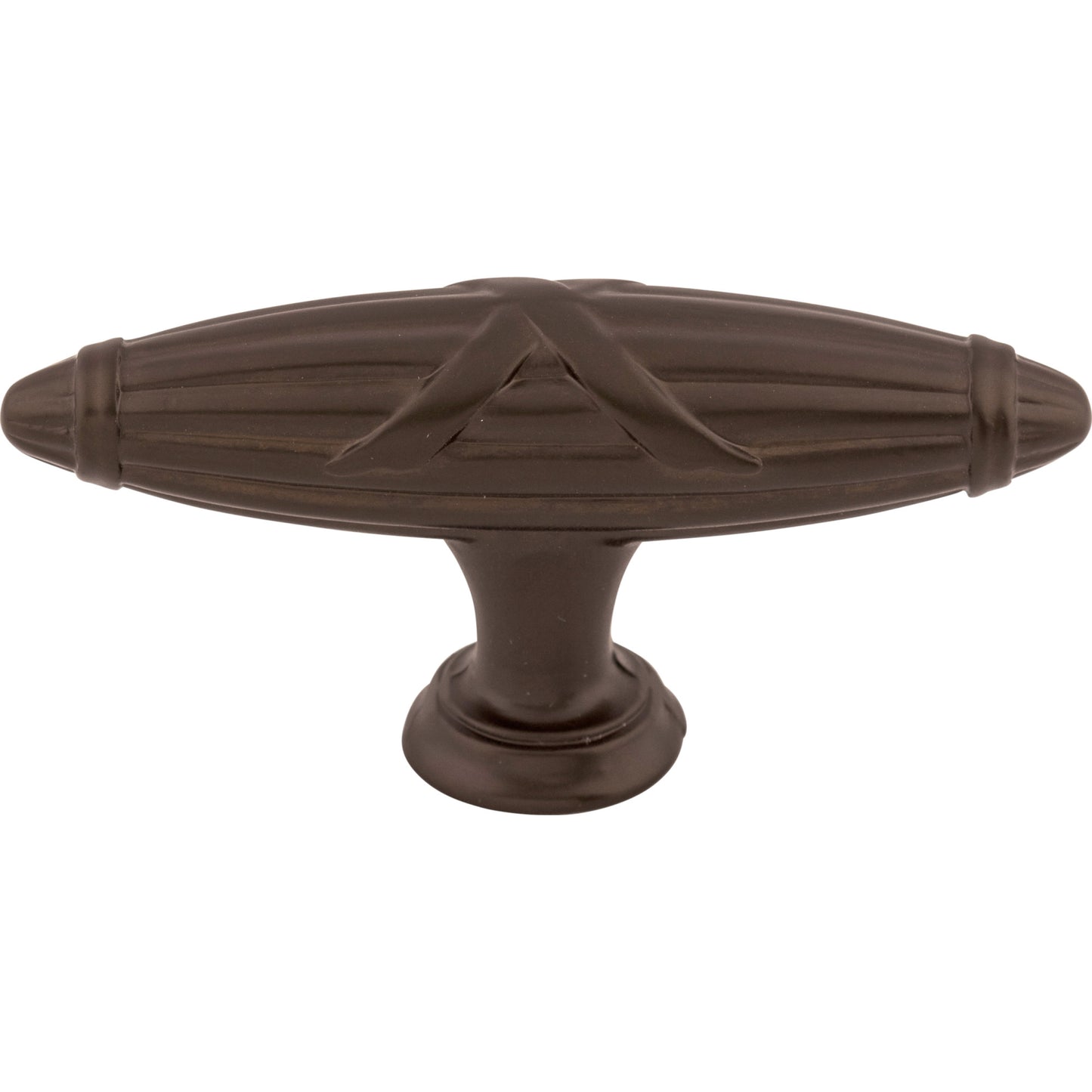 Top Knobs M931 Ribbon & Reed T-Pull 2 3/4 Inch Oil Rubbed Bronze