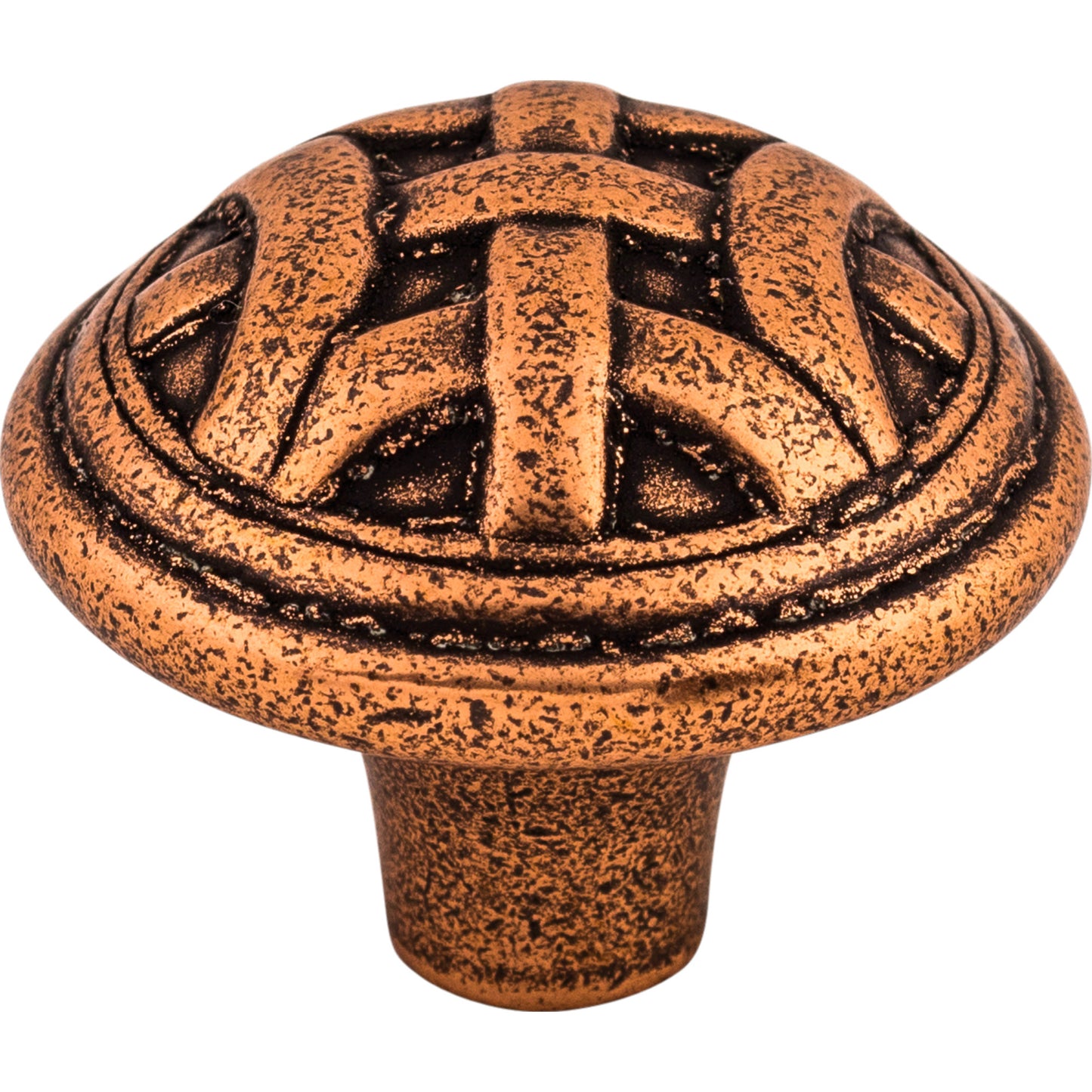 Top Knobs M223 Celtic Large Knob 1 1/4 Inch Old English Copper