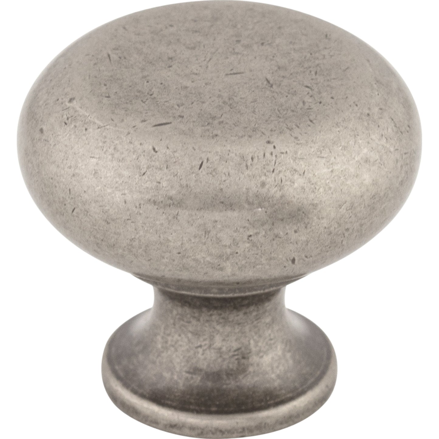 Top Knobs M275 Flat Faced Knob 1 1/4 Inch Pewter Antique