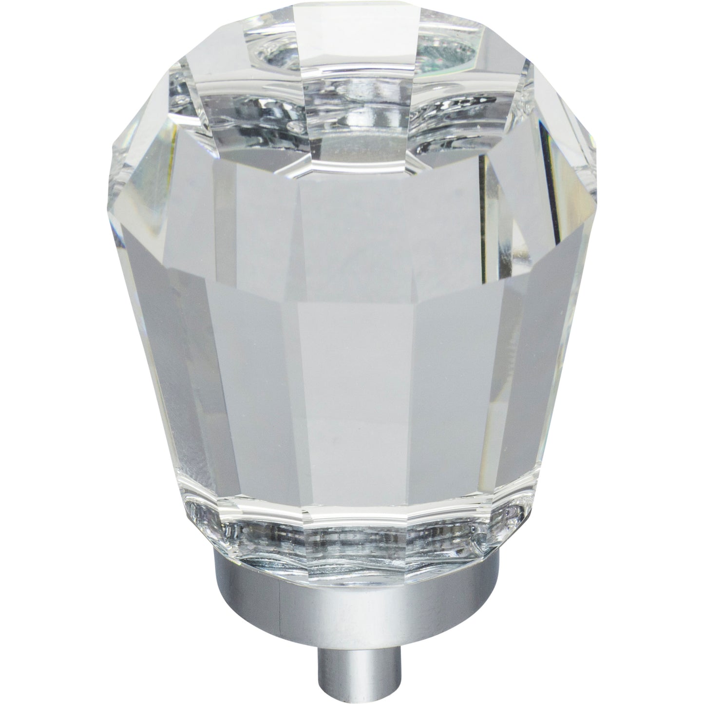 Jeffrey Alexander G150L Harlow 1-1/4" Overall Length Faceted Glass Harlow Cabinet Knob
