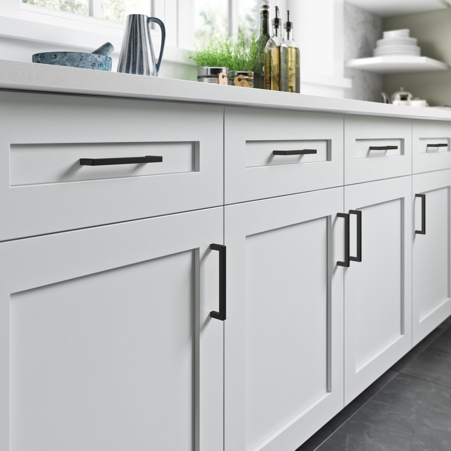 Top Knobs Square Bar Pull 5-1/16 Inch Center to Center