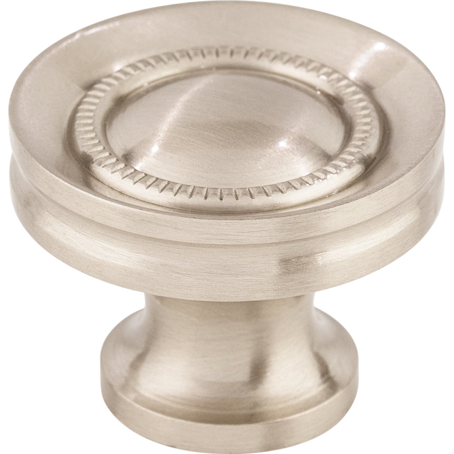 Top Knobs M292 Button Faced Knob 1 1/4 Inch Brushed Satin Nickel
