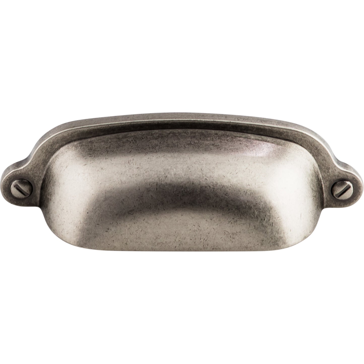 Top Knobs M1211 Charlotte Cup Pull 2 9/16 Inch (c-c) Pewter Antique