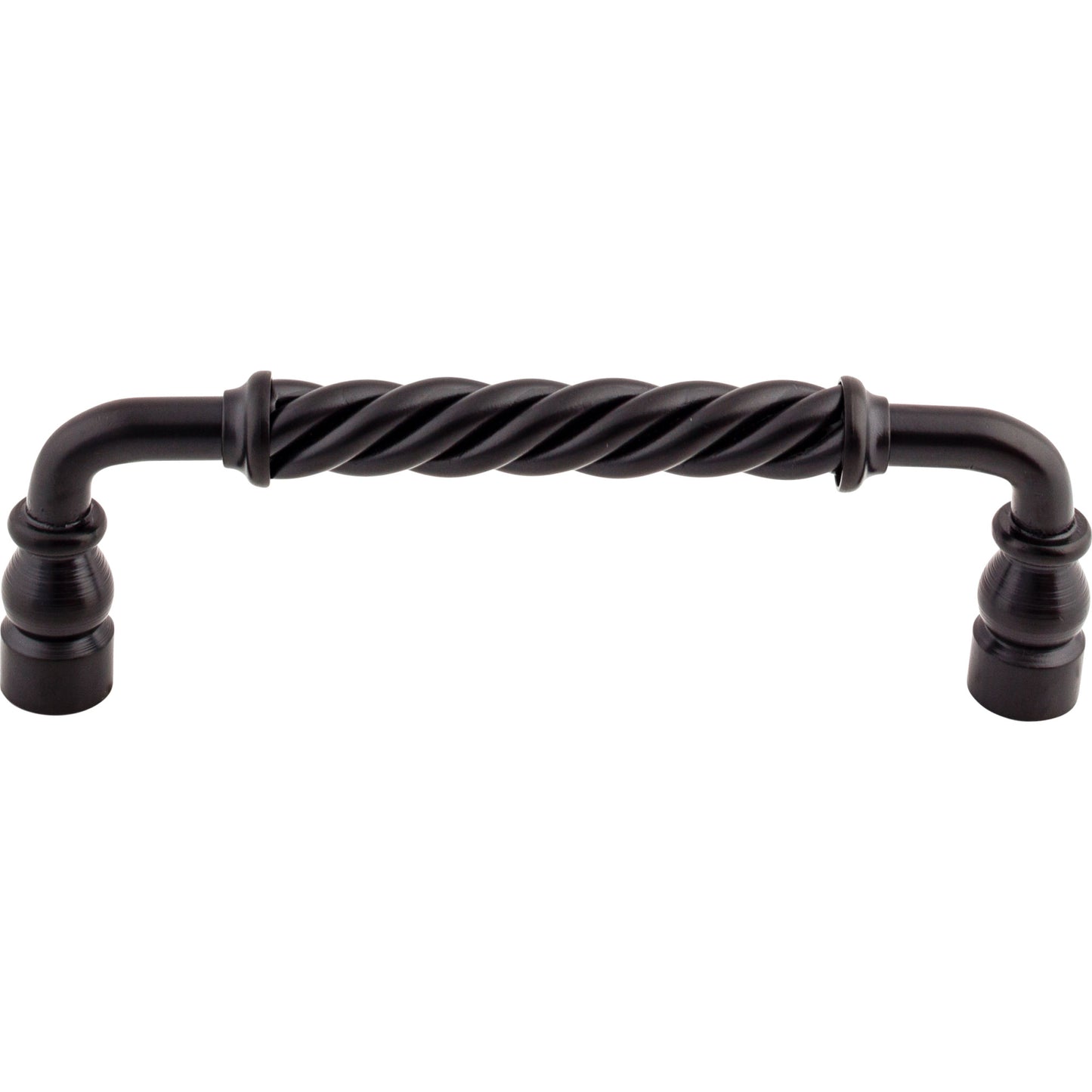 Top Knobs M671 Twisted Bar Pull 6 Inch (c-c) Patina Black