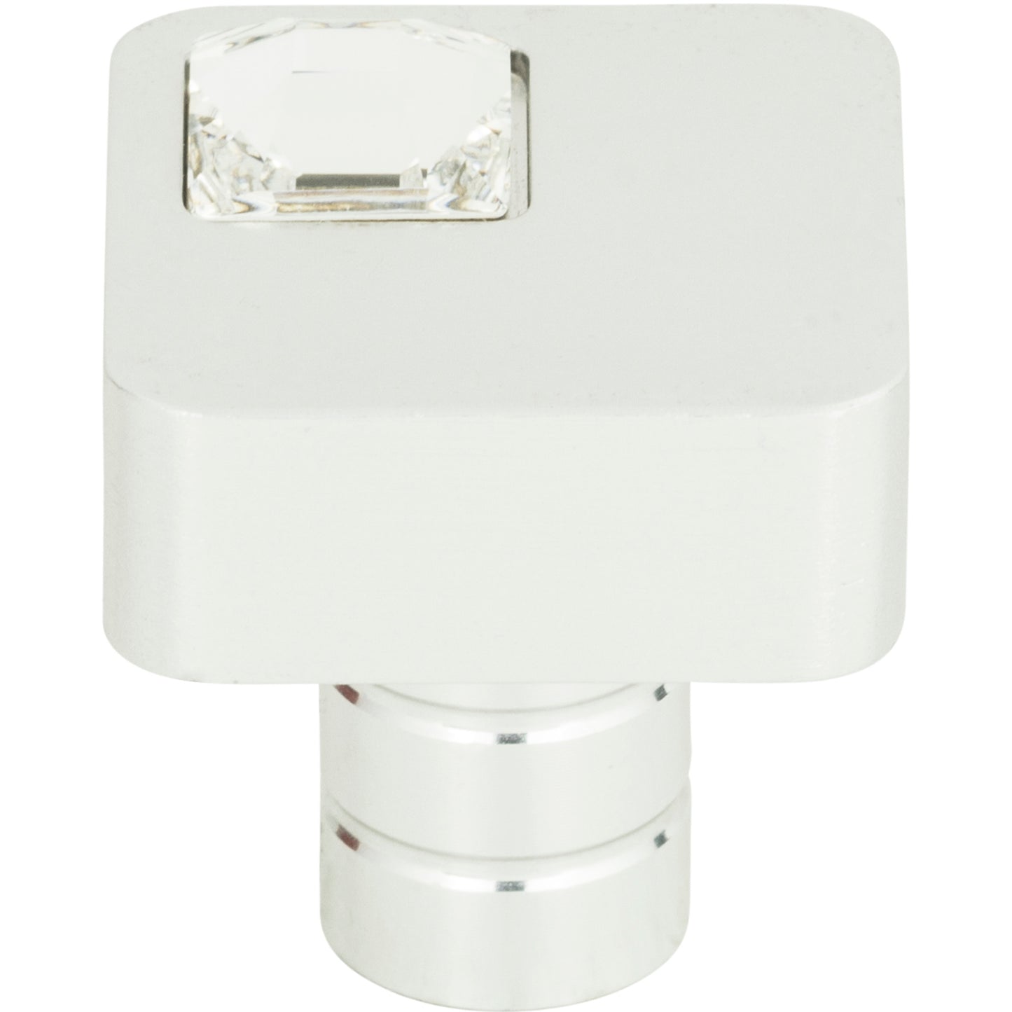 Atlas 3194 Crystal Off Center Square Knob 1 Inch