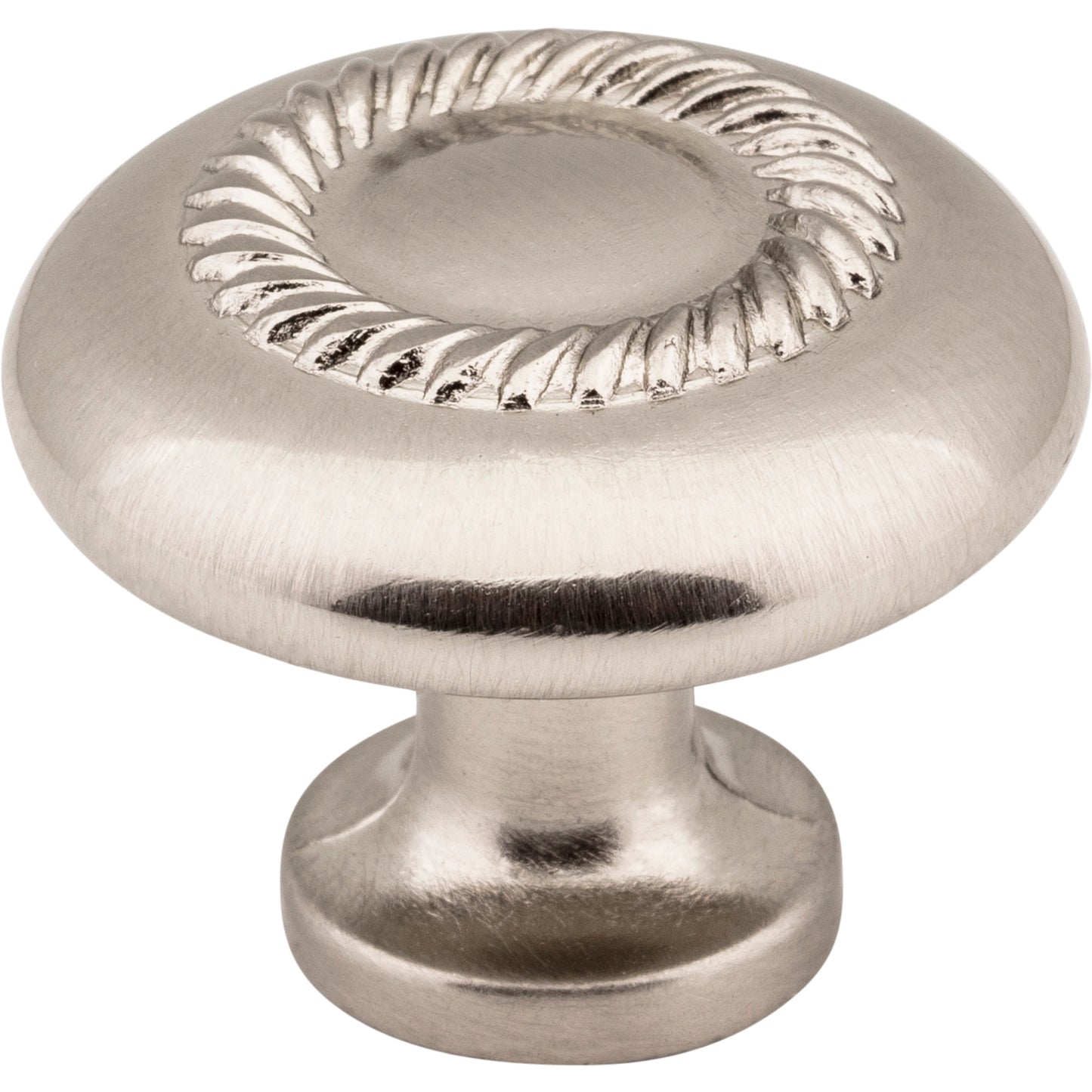 Elements Z118 Cypress 1-1/4" Diameter Rope Detailed Cypress Cabinet Mushroom Knob