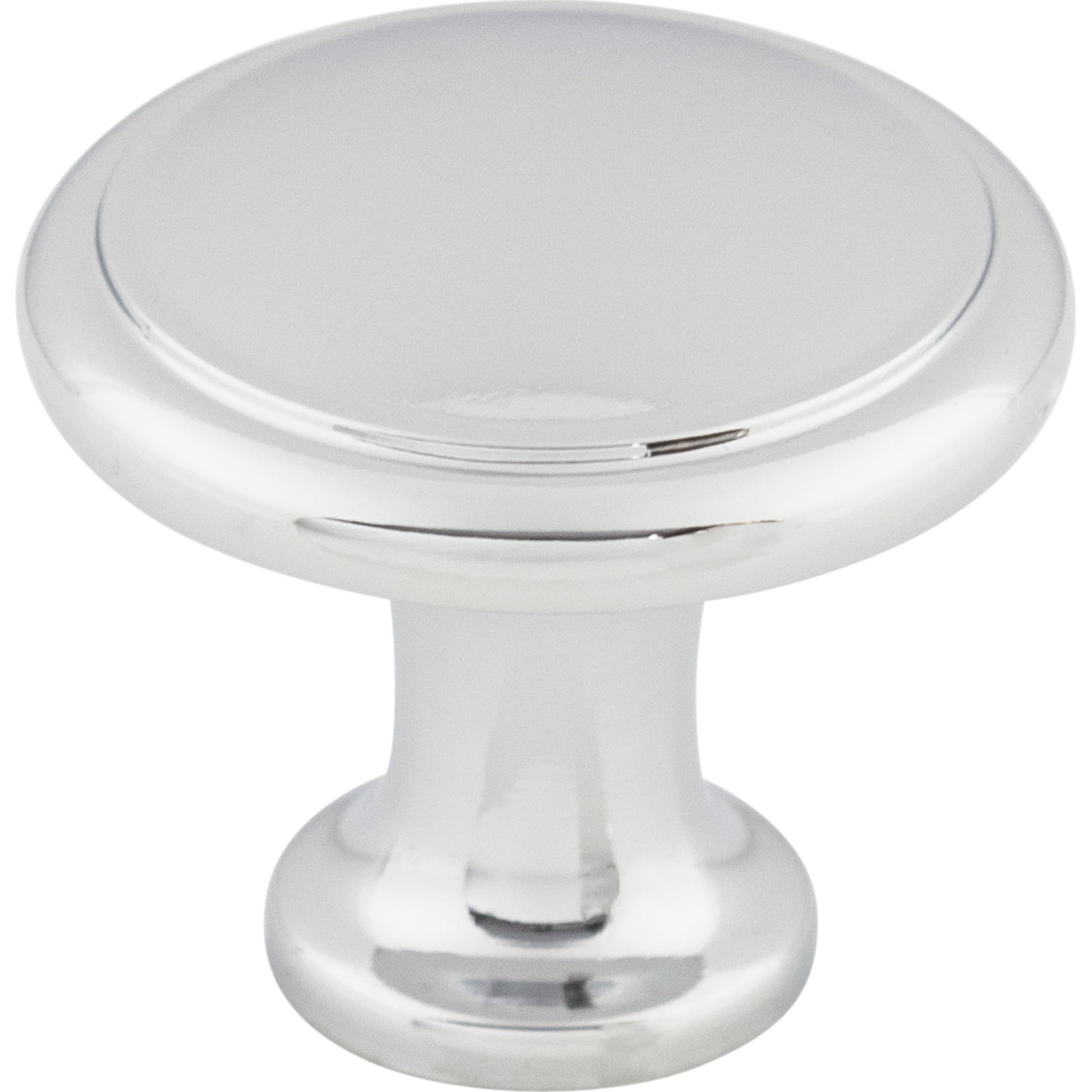 Top Knobs M377 Ringed Knob 1 1/8 Inch Polished Chrome