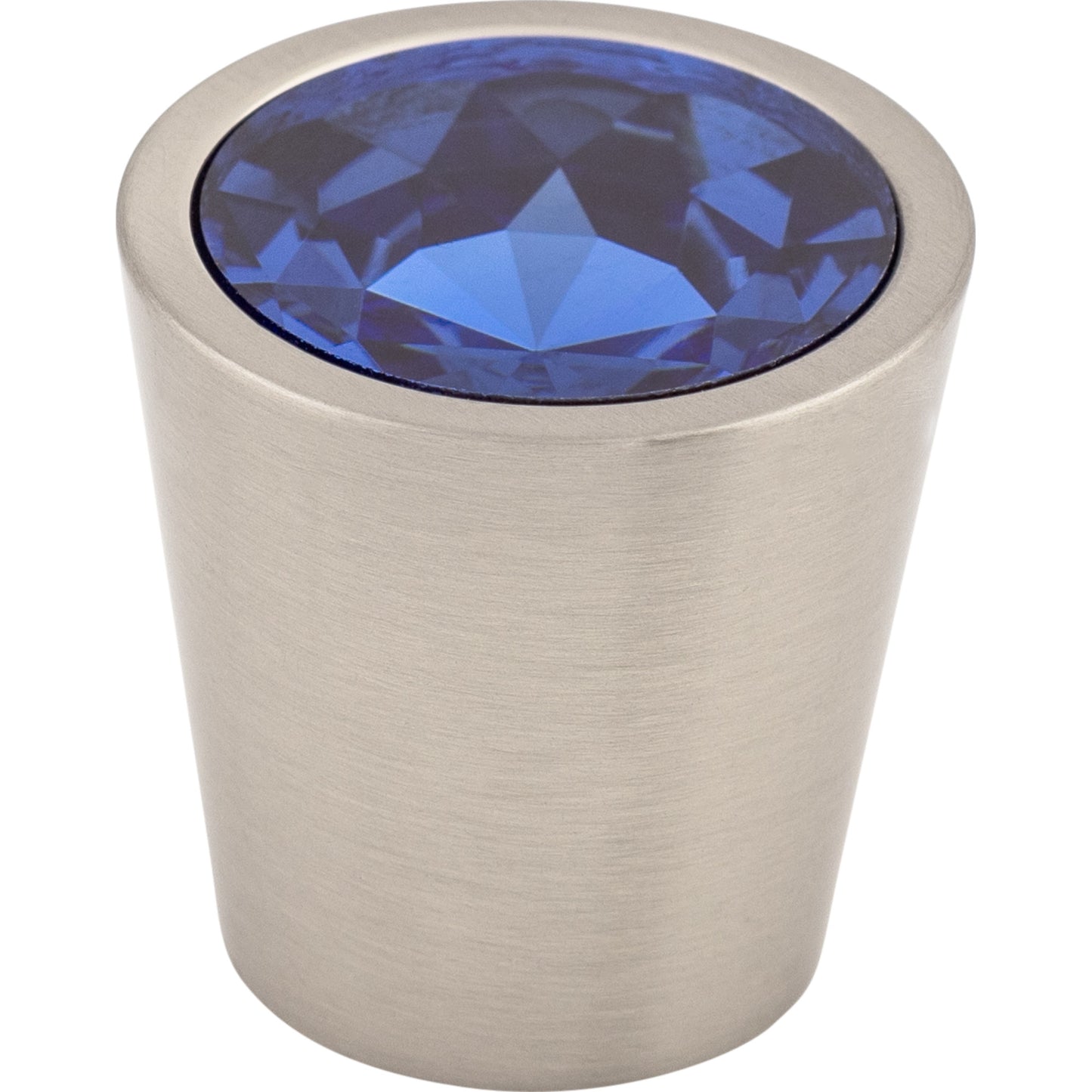 Top Knobs TK131 Blue Crystal Center Knob 1 1/16 Inch