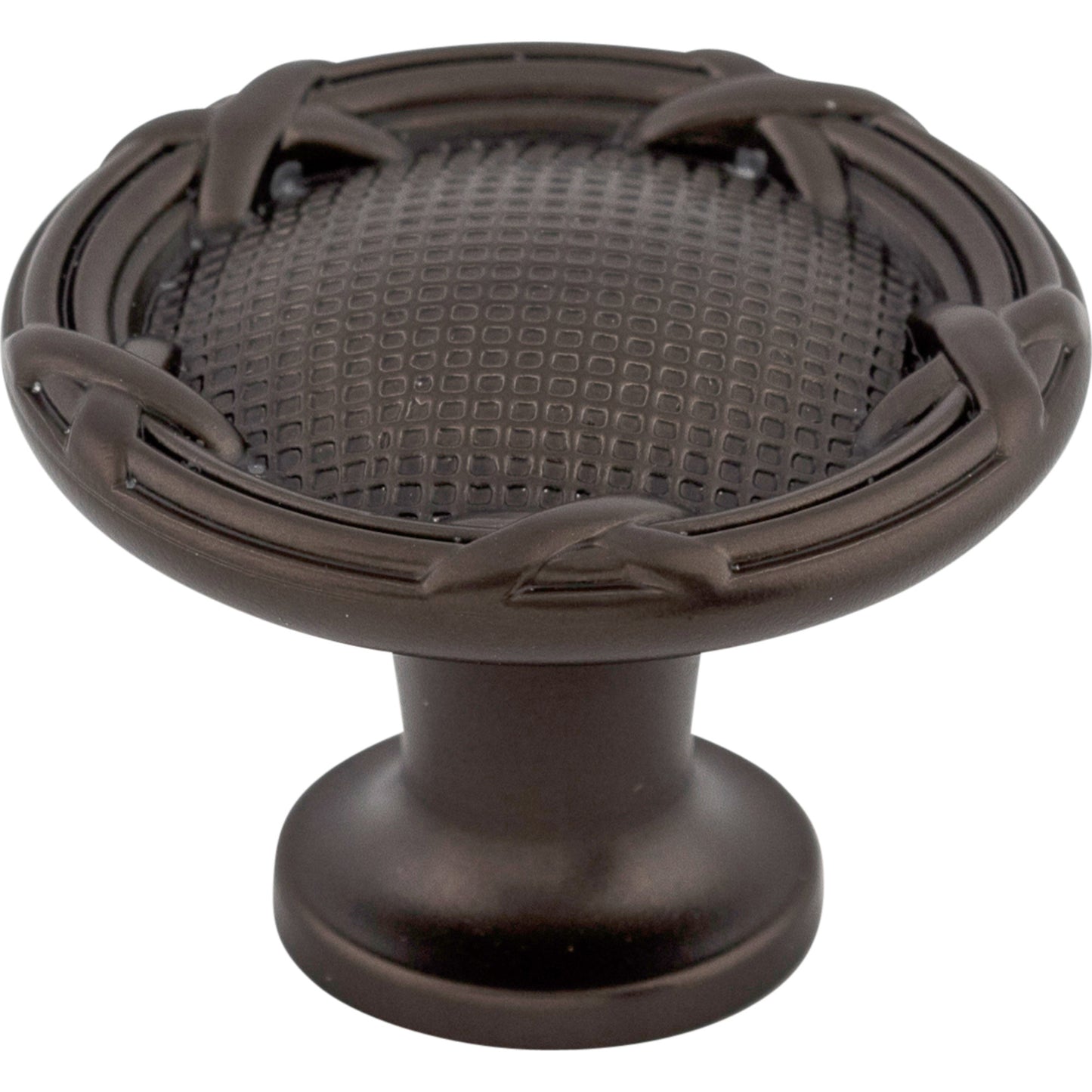 Top Knobs M943 Ribbon & Reed Knob 1 1/4 Inch Oil Rubbed Bronze