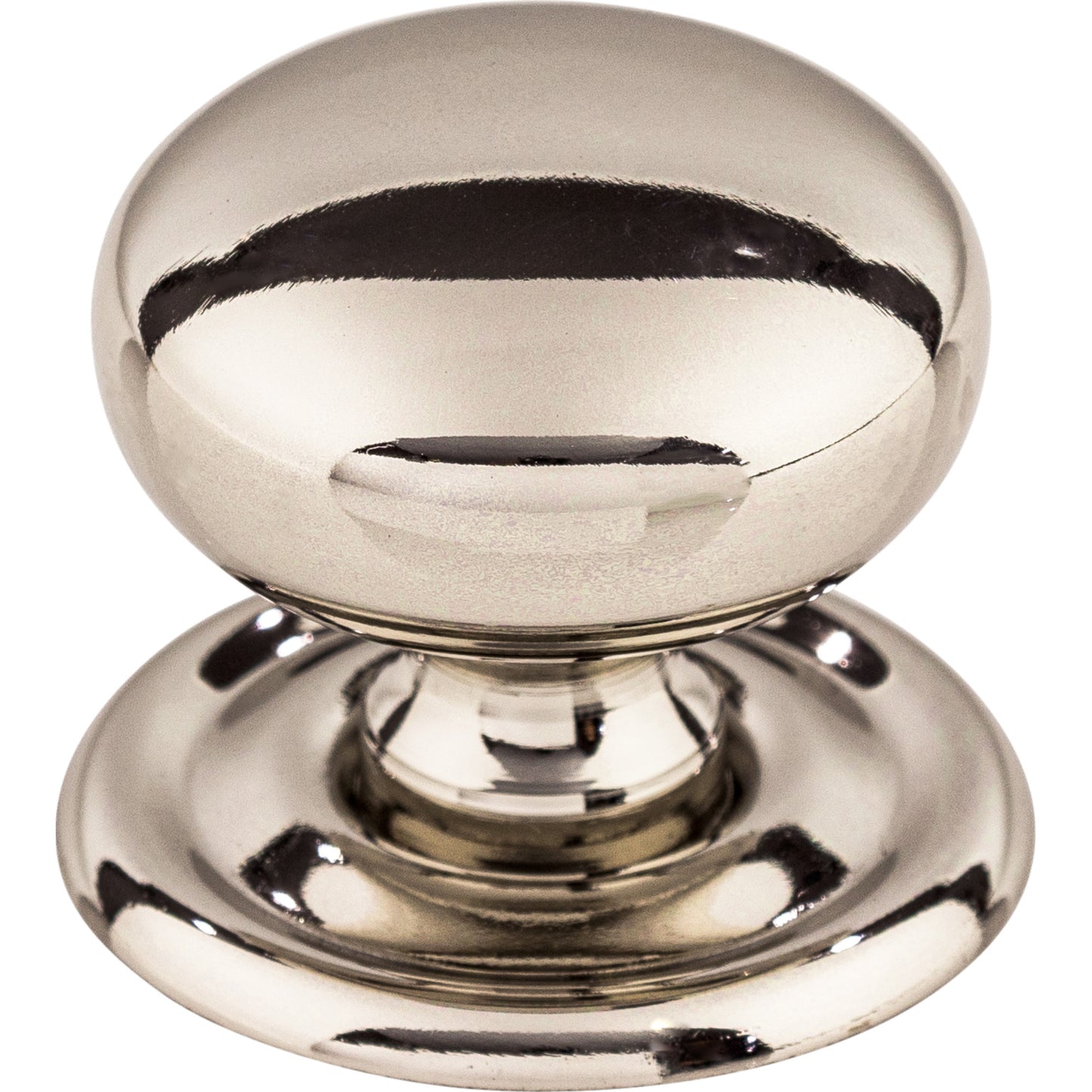 Top Knobs M1316 Victoria Knob 1 1/4 Inch w/Backplate Polished Nickel