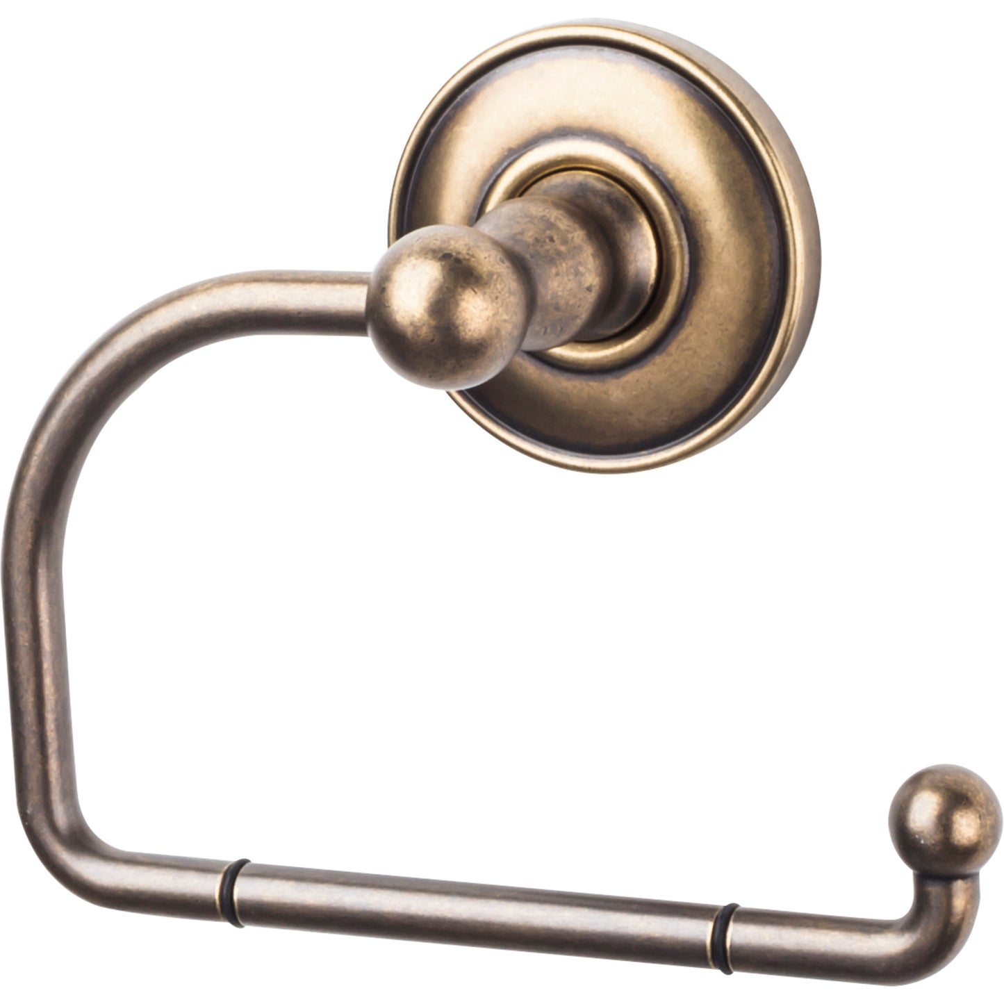 Top Knobs ED4GBZD Edwardian Bath Tissue Hook Plain Backplate German Bronze
