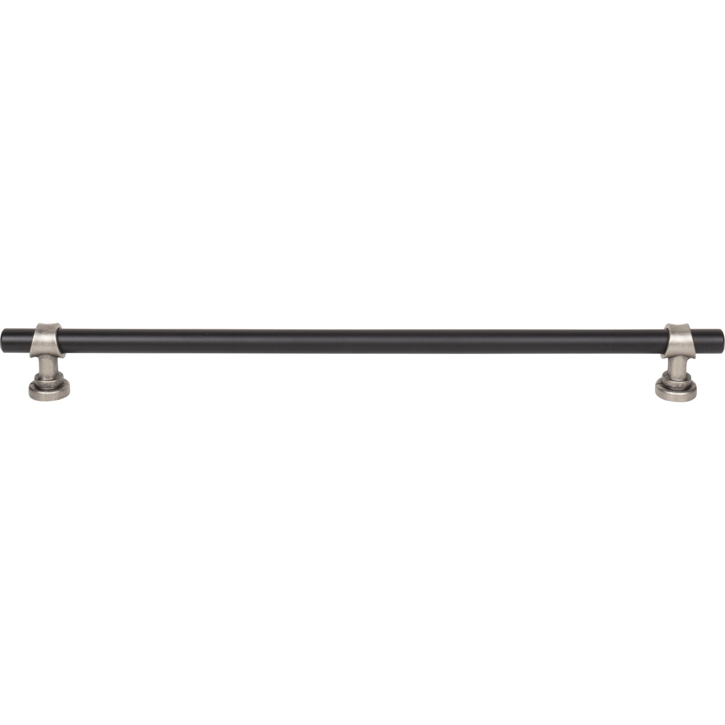 Top Knobs M2766 Bit Pull 12 Inch (c-c) Flat Black and Pewter Antique