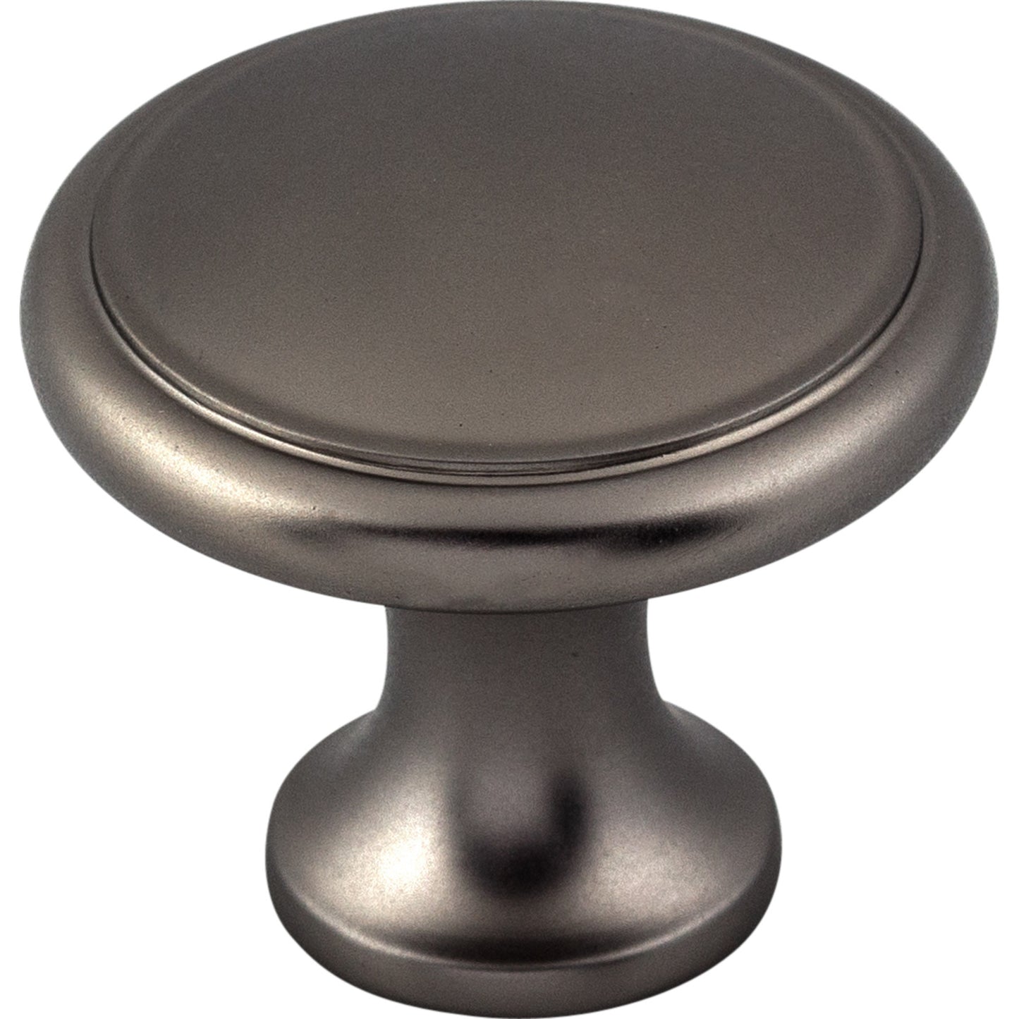 Top Knobs M2196 Ringed Knob 1 1/8 Inch Ash Gray