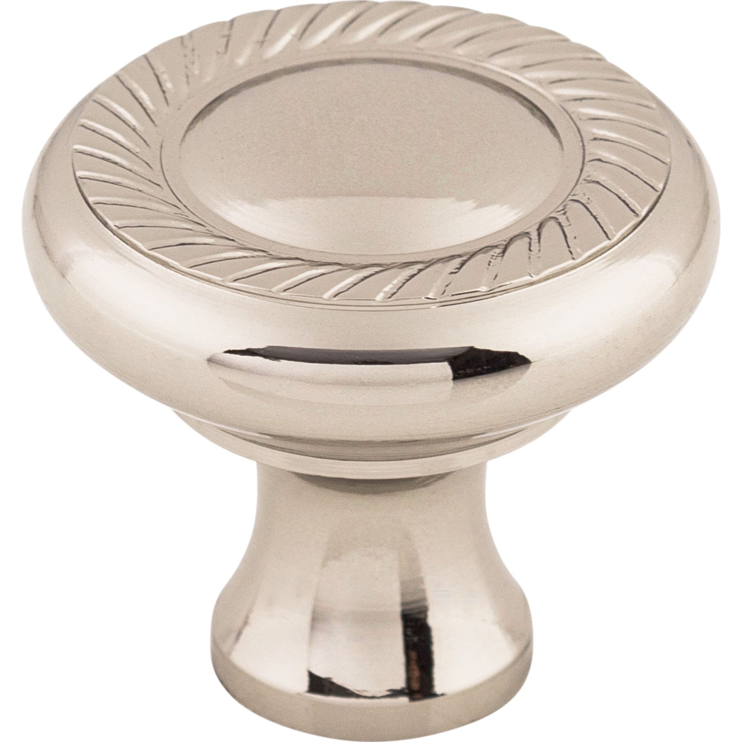 Top Knobs M1585 Swirl Cut Knob 1 1/4 Inch Polished Nickel